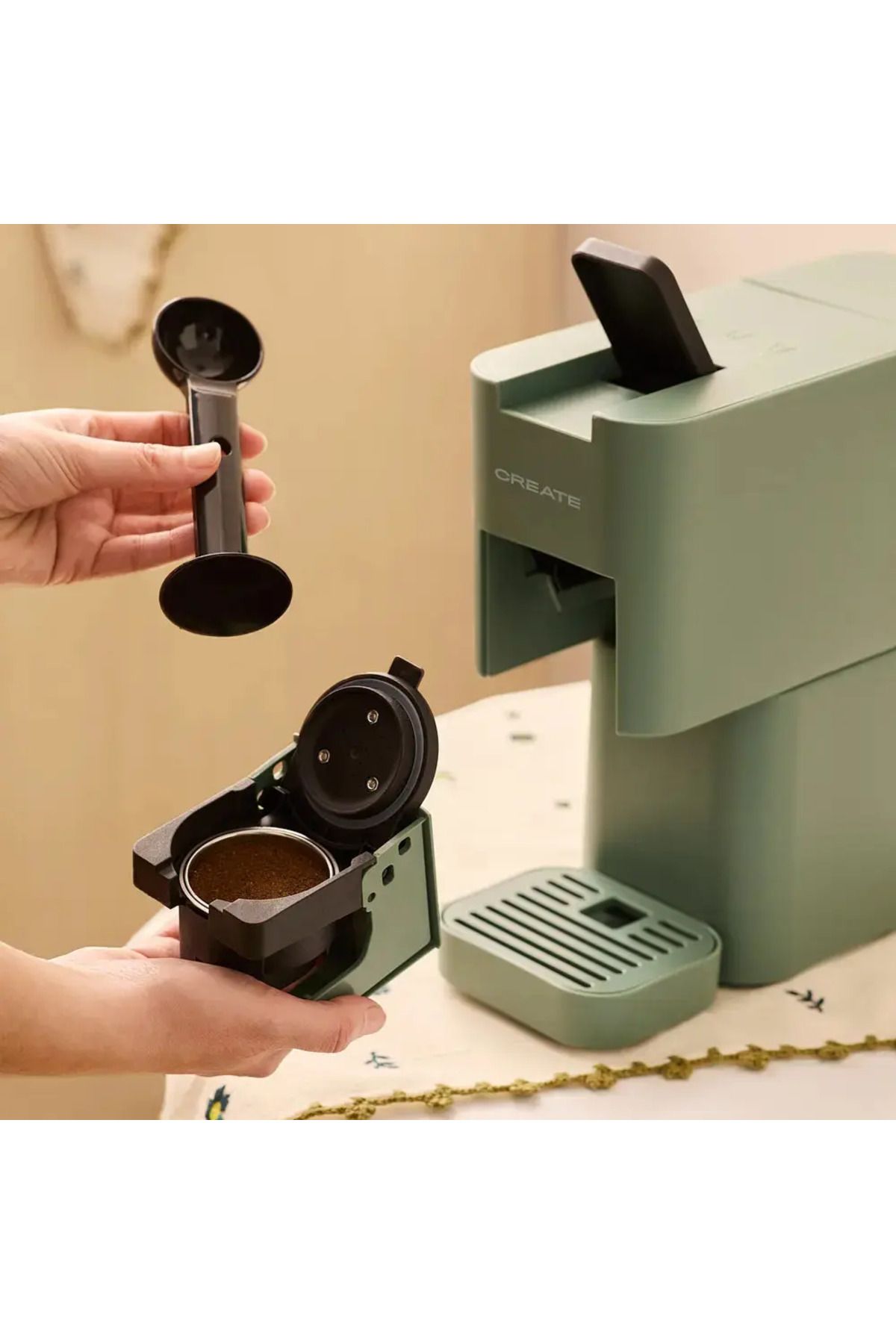 Create-3in1 automatic espresso machine, CREATE, Thera Studio, sage 4