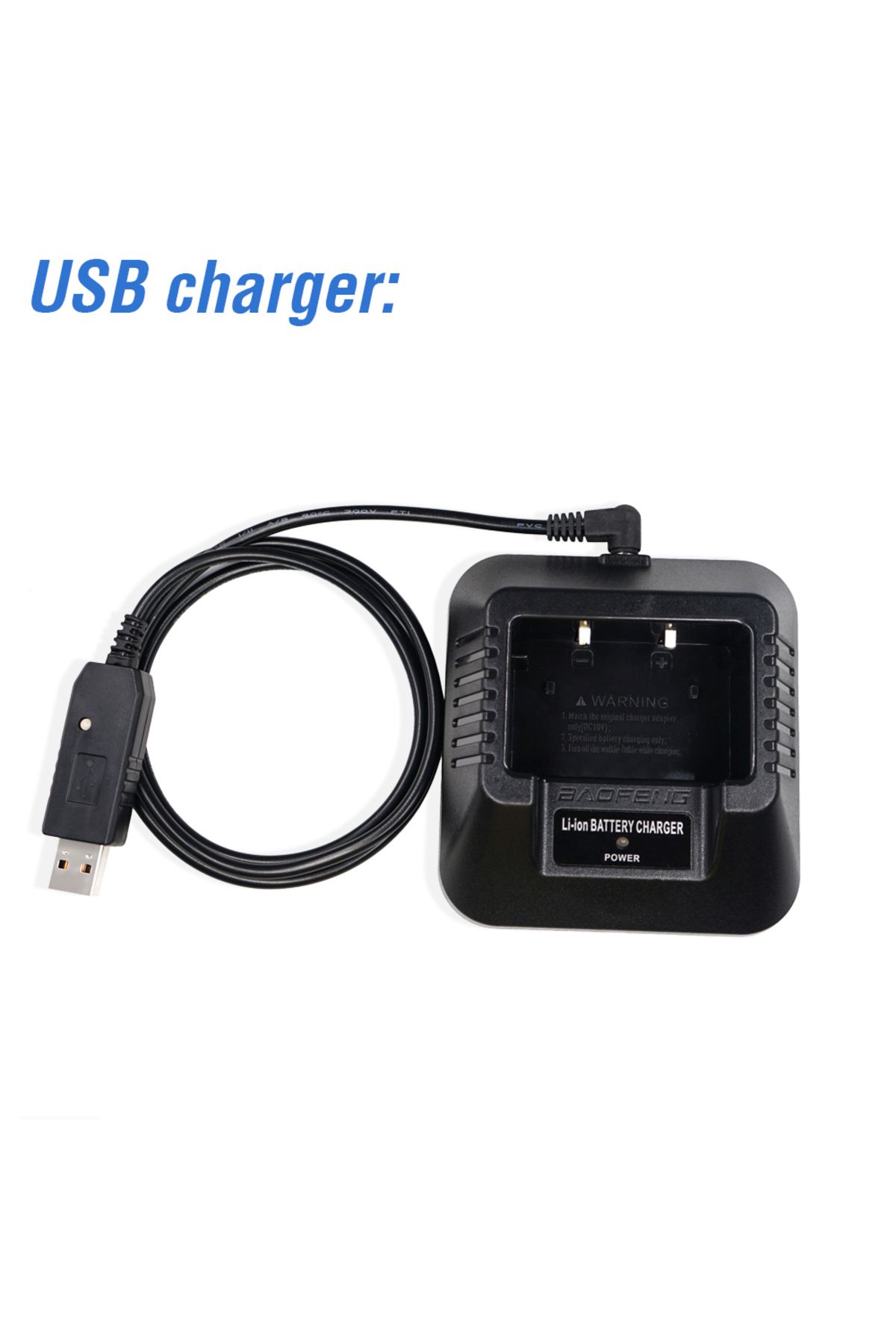 Choice1-USB Line and Base Original Baofeng UV-5R EU/US/UK/USB/Car Battery Charger Two Way Radio UV5R DM-5R C 1