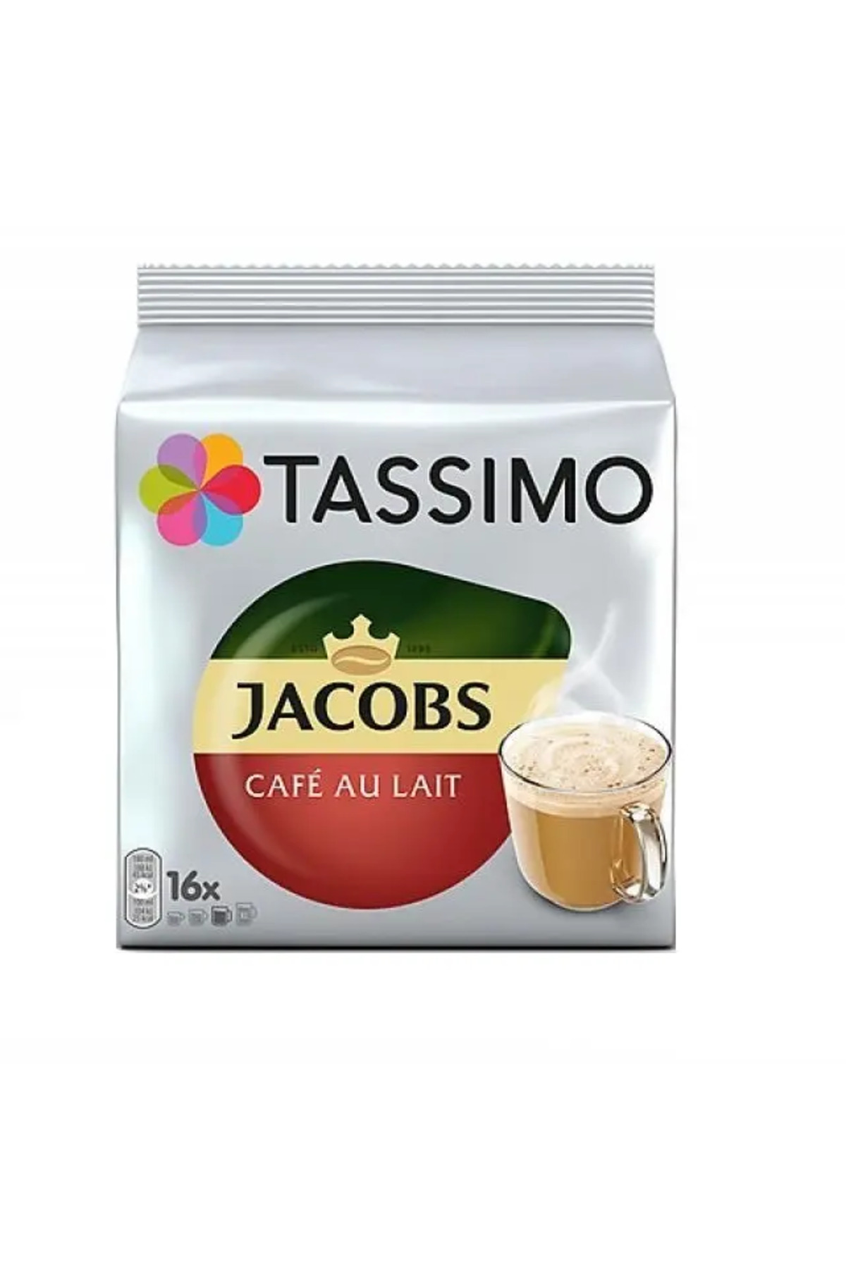 Jacobs Kávové kapsle Tassimo Cafe au Lait, 16 nápojů x 180 ml