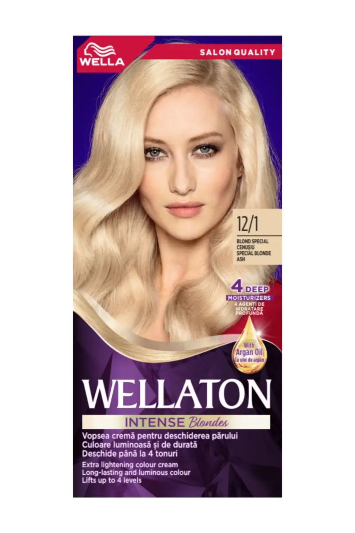 Wellaton Permanentná farba na vlasy 12/1 Špeciálna popolavá blond, 110ml