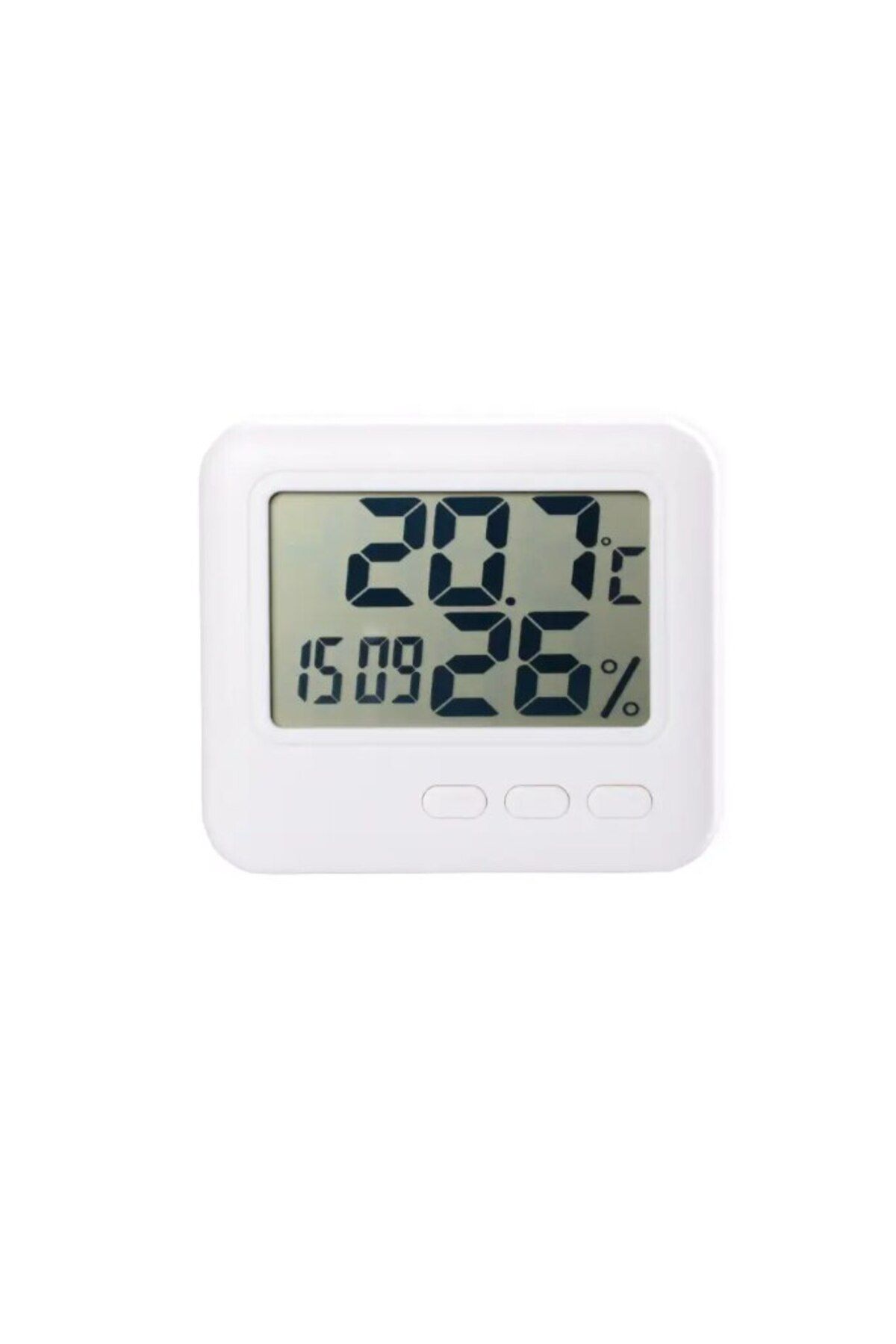 Rao-Digital thermometer for indoor use with built-in hygrometer and time display, dimensions 8.2x7.2 cm, 4