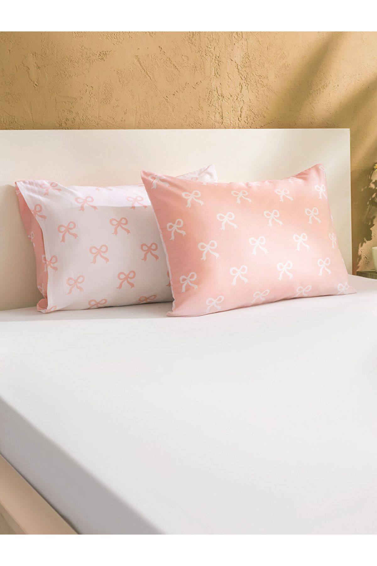 LC Waikiki-Bow Patterned Pillow Case 2 Pcs 50X70 cm 1