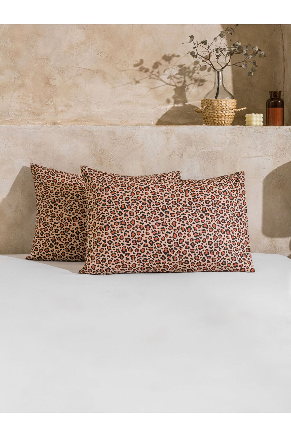 LC Waikiki-Leopard Patterned Pillow Case 2 Pcs 50X70 cm 2