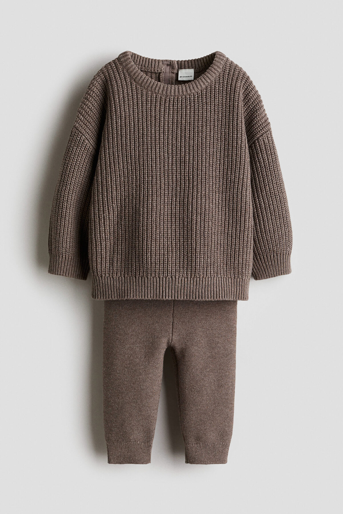 ست بافتنی نخی دو تکه اچ اند ام ست تی شرت و شلوارک H&M