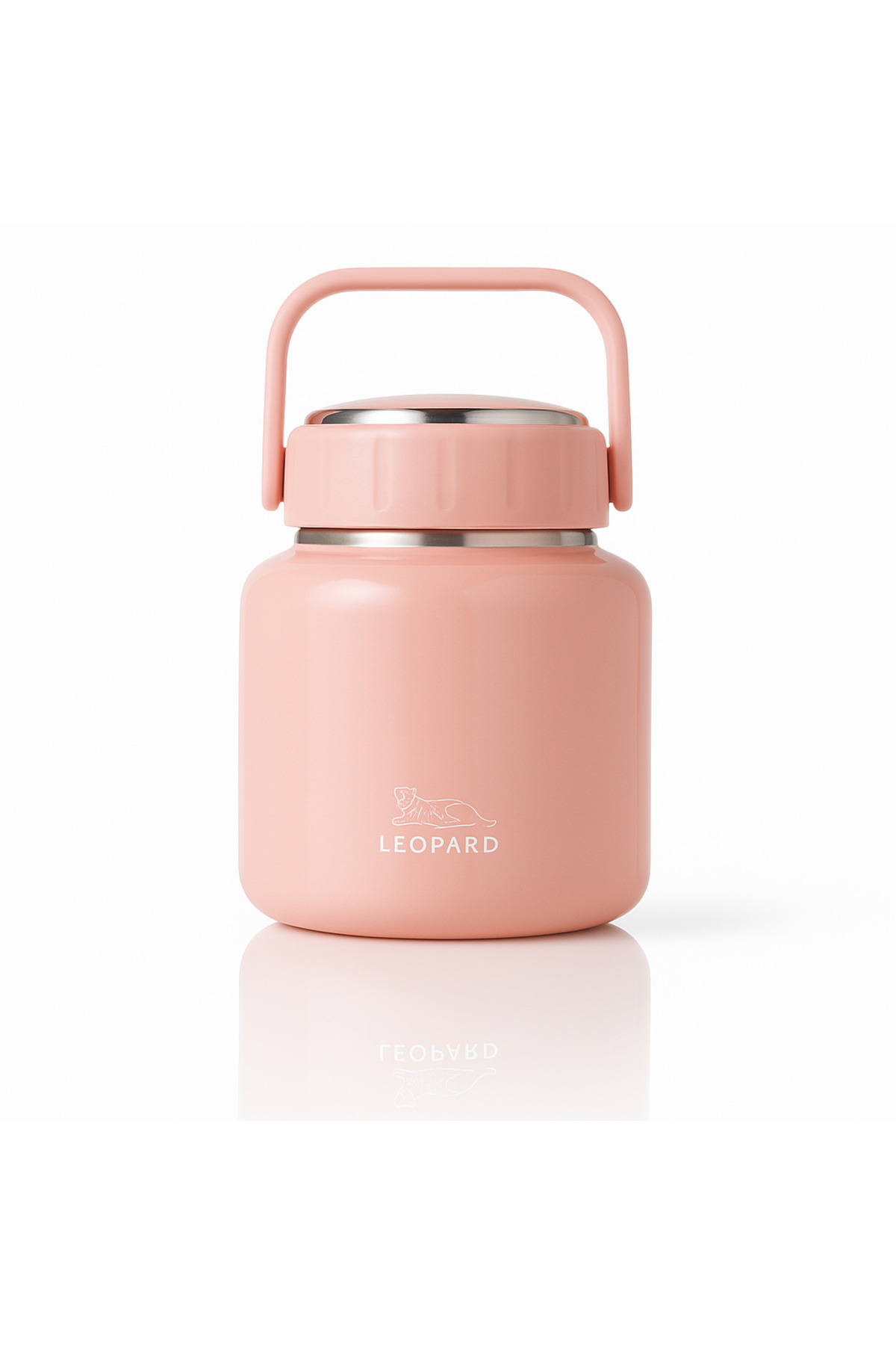 Elista Çelik Mama Termosu sıcak veya soğuk yiyecekler için öğle yemeği termosu 900 ml Pembe fotoğrafı 5 (önizleme)