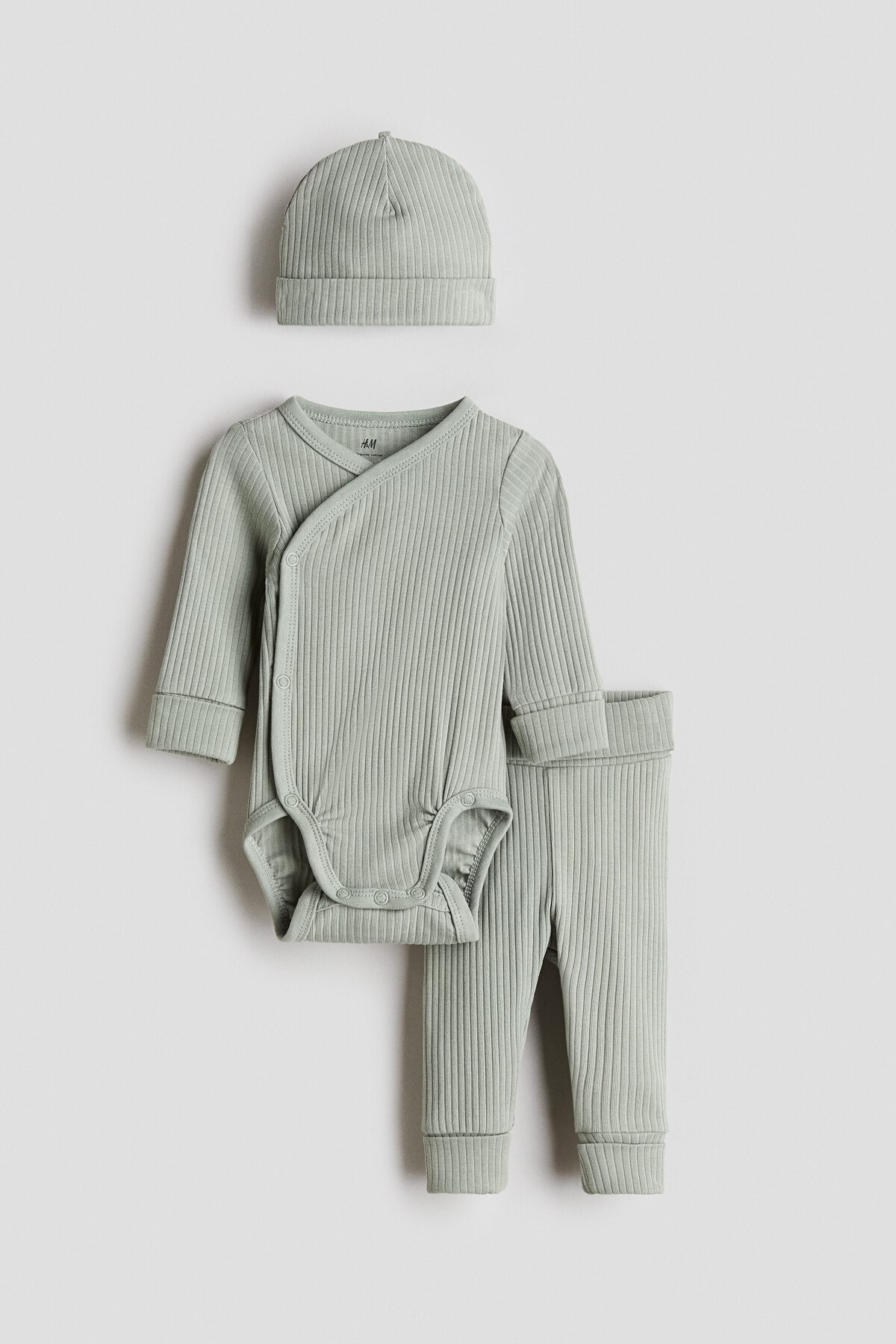 مجموعه بزرگ کننده ۳ تکه اچ اند ام ست نوزادی H&M