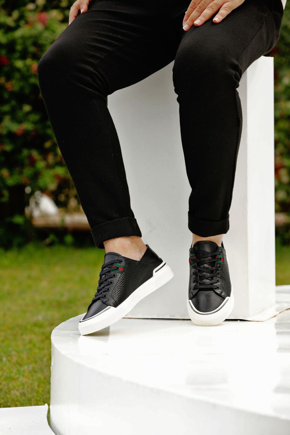 ایتالیانو آیاکابی کفش کتانی مردانه چرم اصل رناس (RENAS)