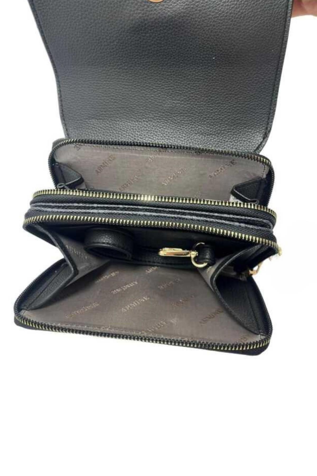 Armine  381 Yeni Sezon Noktalı Günlük Kadın El Omuz Çapraz Çanta - Görsel 3