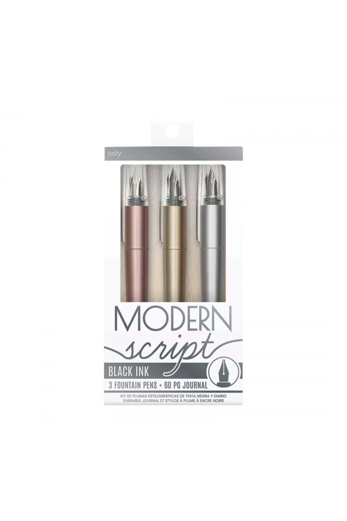 Ooly-Set stilouri si carnet Modern Script - set de 4 1