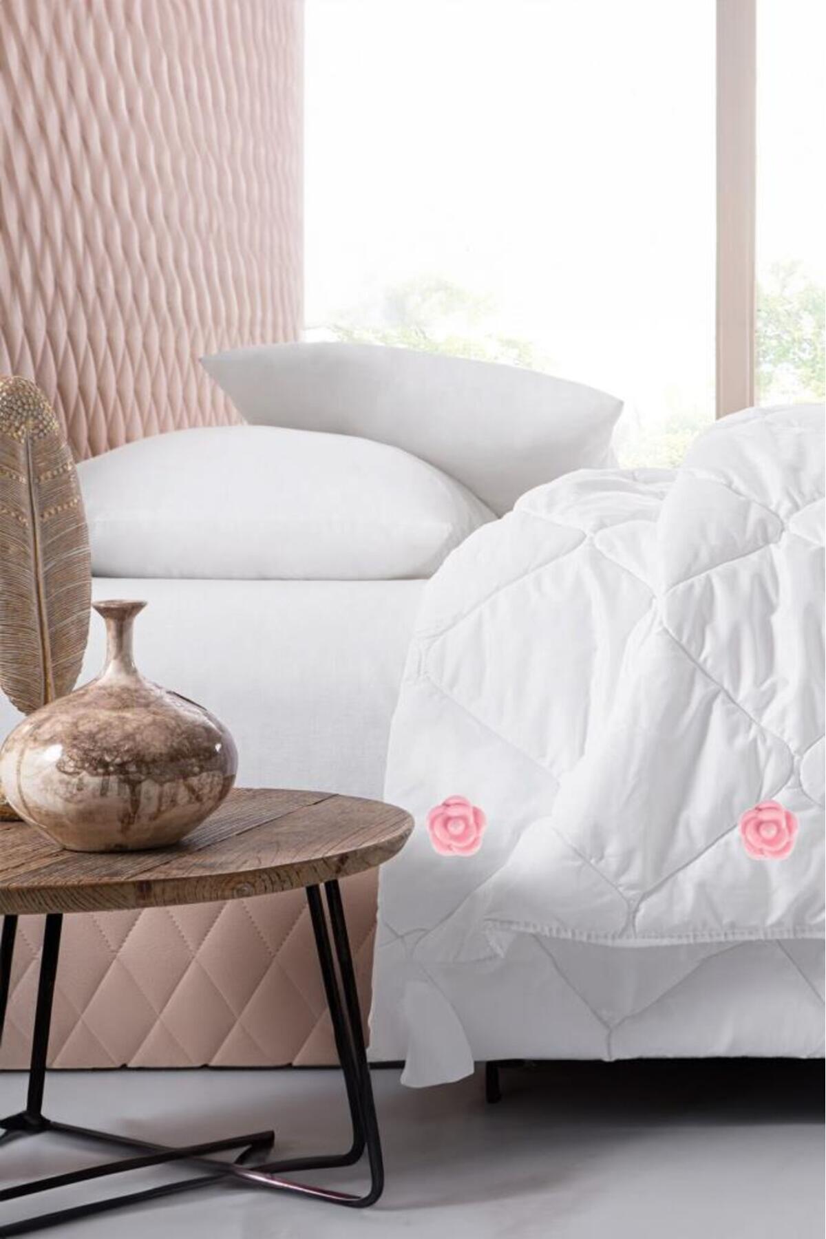 Genel Markalar Gül Desenli Yorgan Çarşaf Nevresim Perde Sabitleyici 8 Adet fotoğrafı 6 (önizleme)