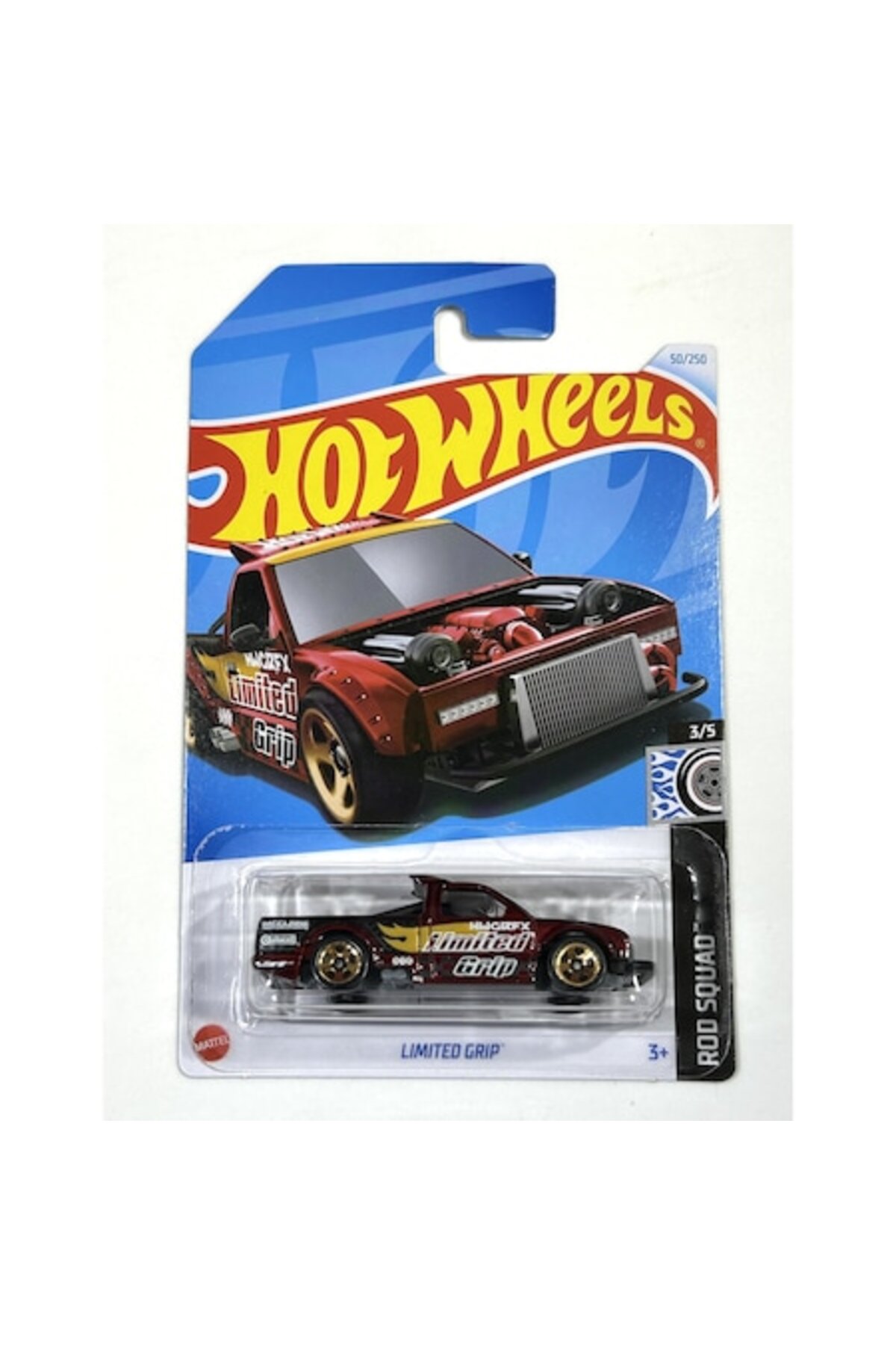 Masinuta metalica Hot Wheels, Limited Grip, Multicolor, 1:64