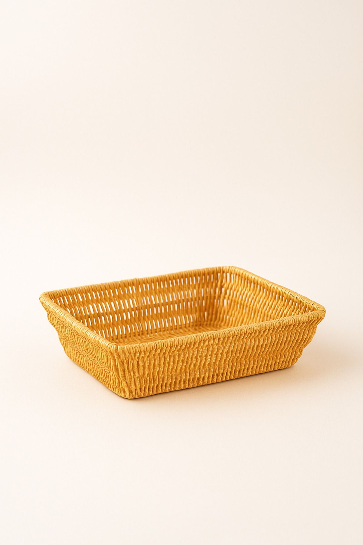 Fhilli-Rectangular Woven Wicker Bread & Serving Basket 28 cm 1