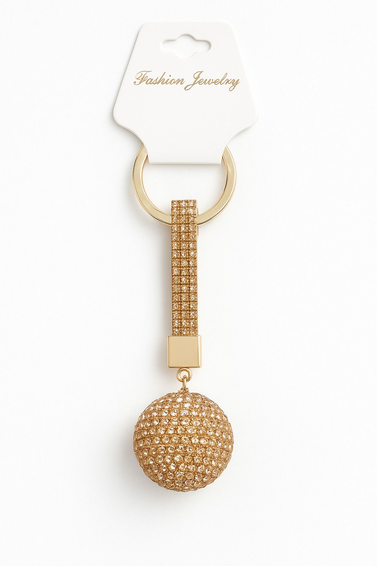 Bittox-Luxury Looking Crystal Stone Colorful Ball Model Keychain - Keychain for Home Car and Bag 1
