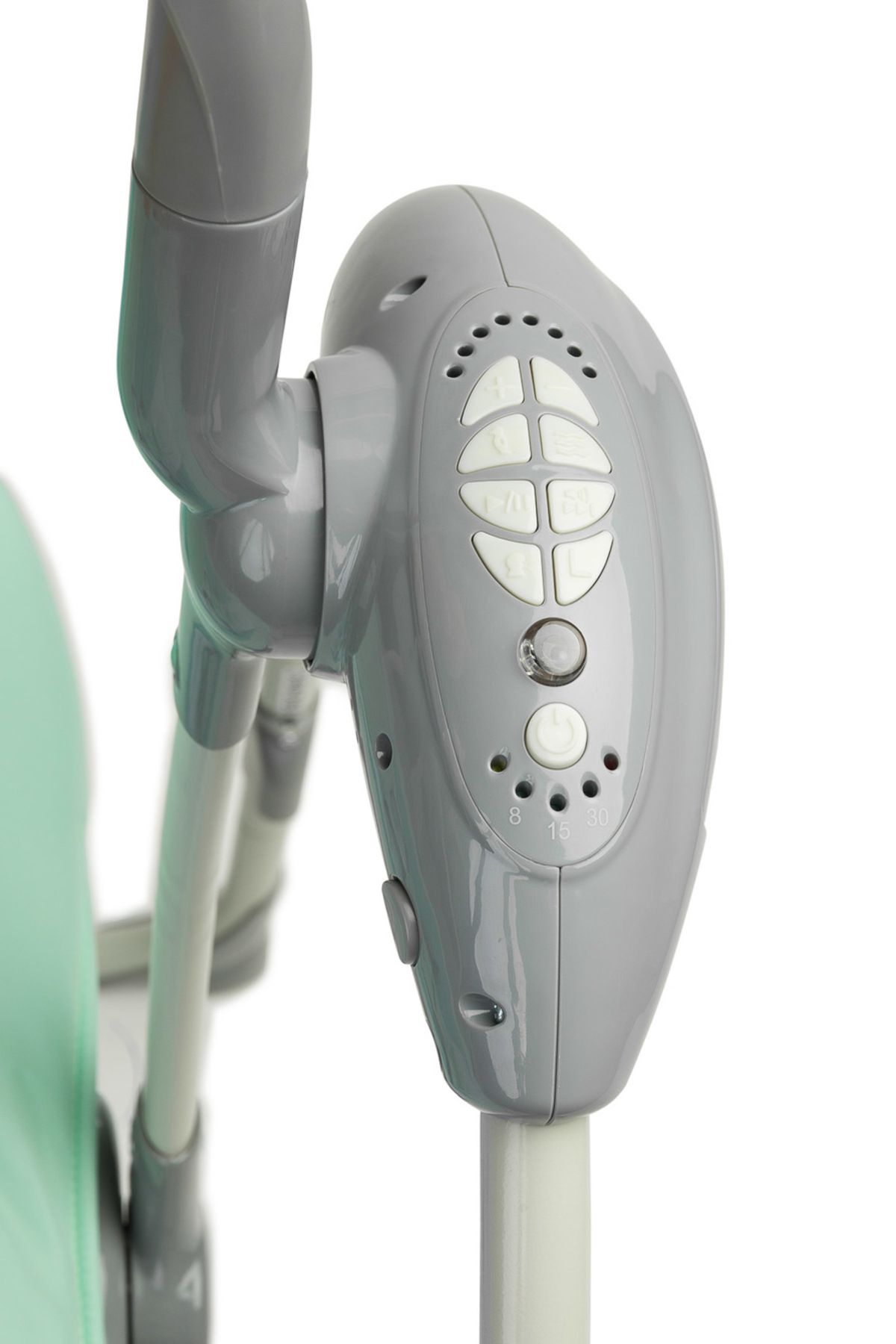 Caretero-Smart electric swing, up to 12 kg, foldable, with 8 speeds, remote control & voice recognition 4