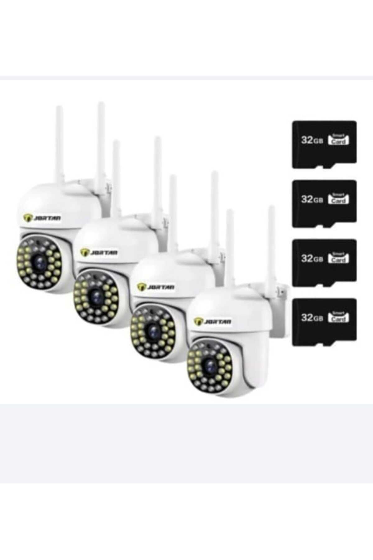 Jortan-PACHET 4X Camera de Supraveghere, JT-8161, 1080P, WIFI, IP66, Wireless, NightVision Infrarosu 1