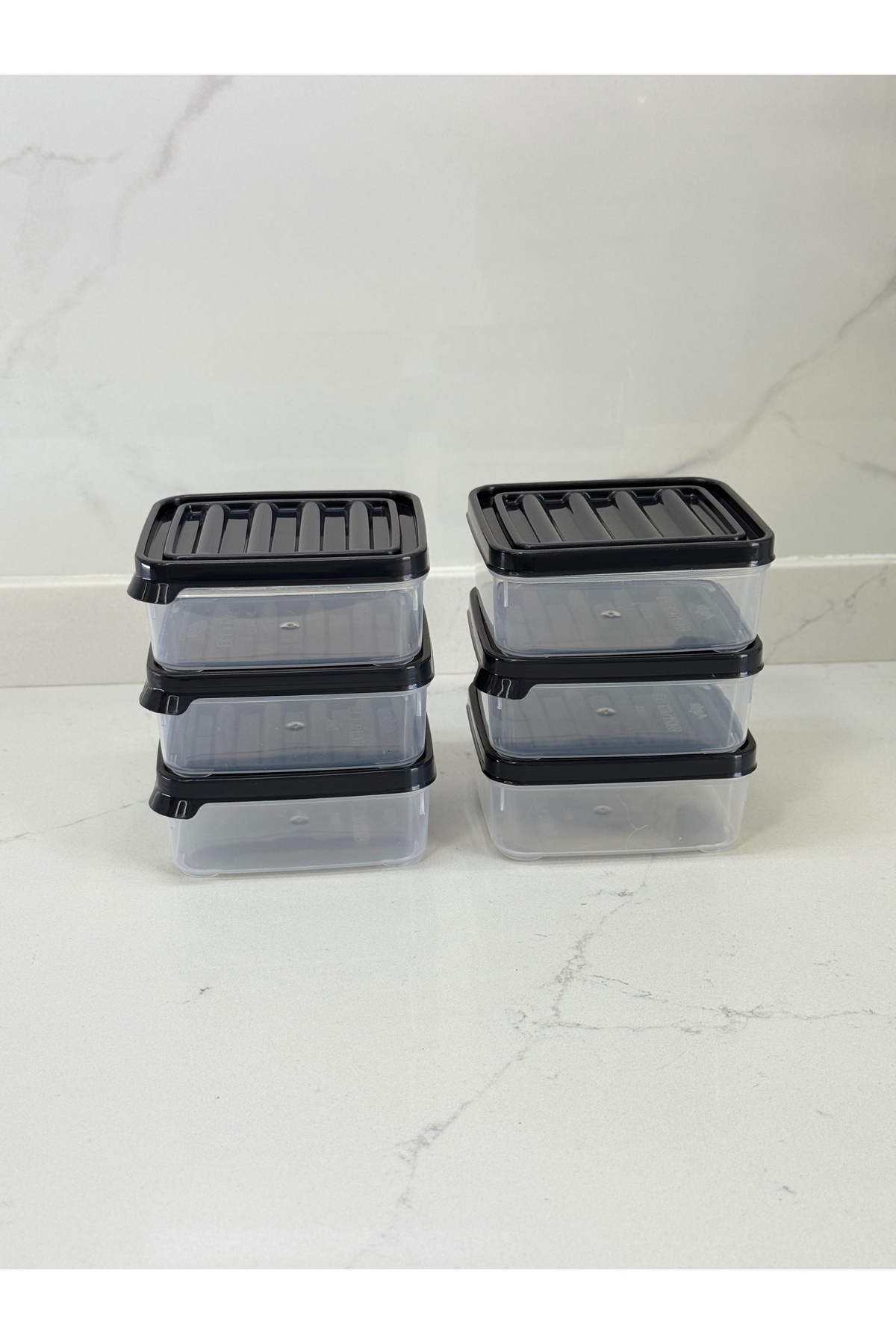 Albergio-Set of 9 Gray Lid Storage Containers – 6 Small, 2 Medium, 1 Large, Microwave and Diffused Compatible 6