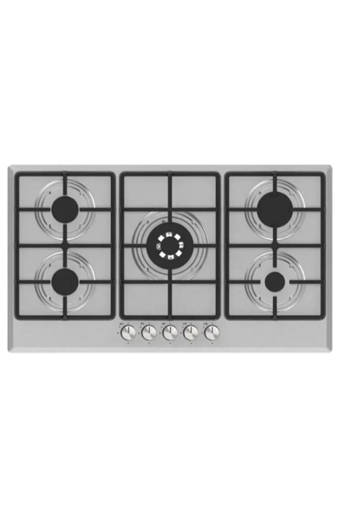 Midea-Midea Gas Hob - 5 Burners with Auto Ignition Function - Silver - 93.2 x 60.2 cm 4
