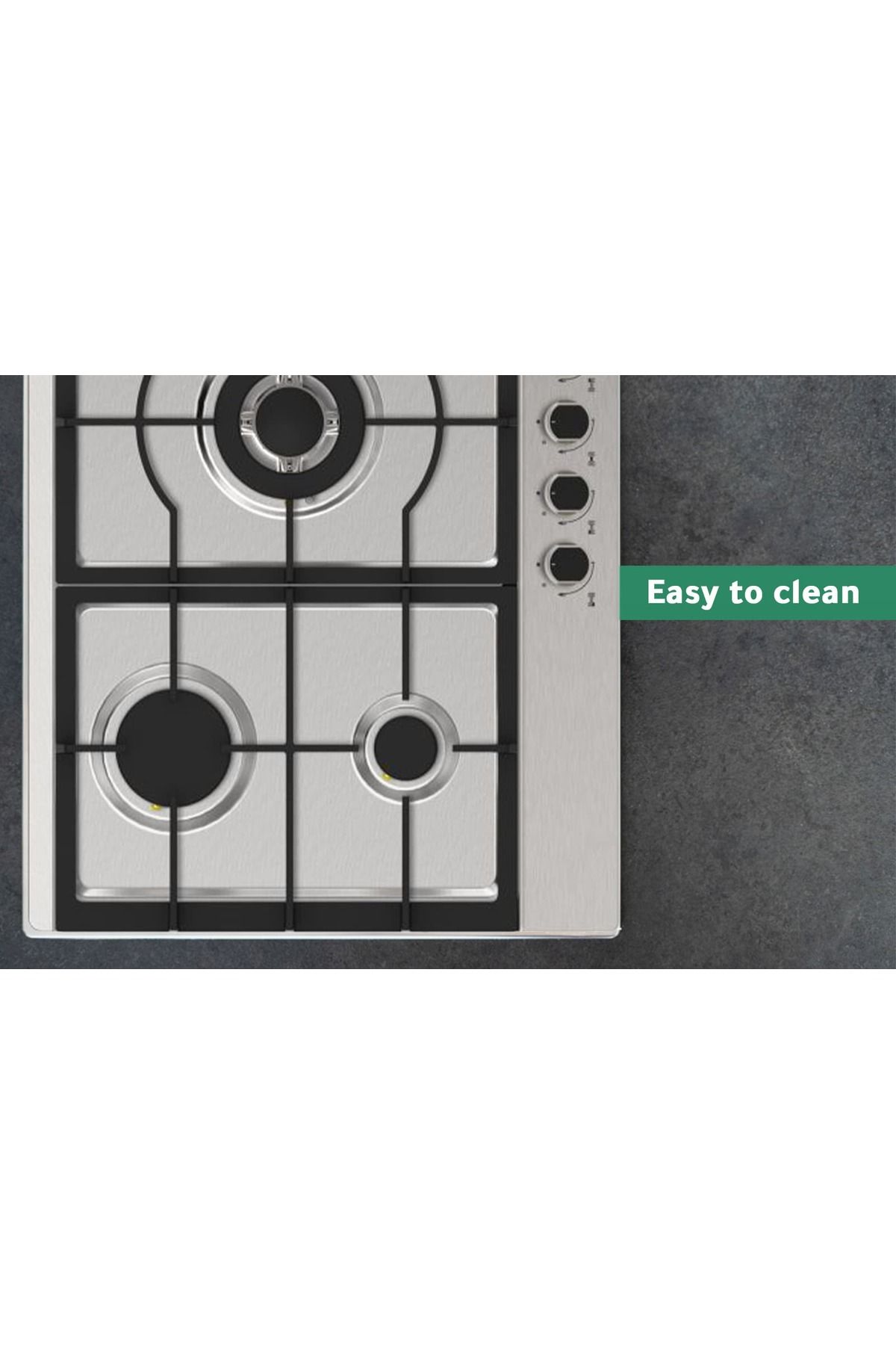 Midea-Midea Gas Hob - 5 Burners with Auto Ignition Function - Silver - 93.2 x 60.2 cm 3