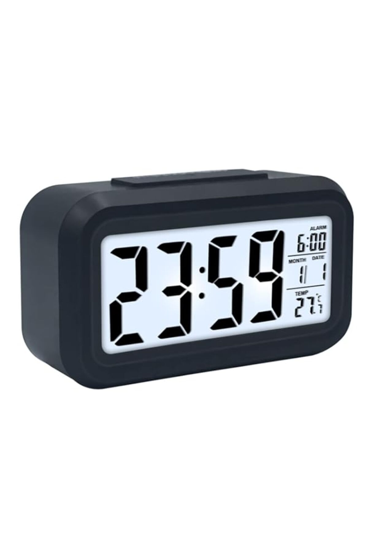 Generic-ECVV Smart Nightlight Digital Alarm Clock Battery Operated Table Electronic Clock Easy Operation Cl 1