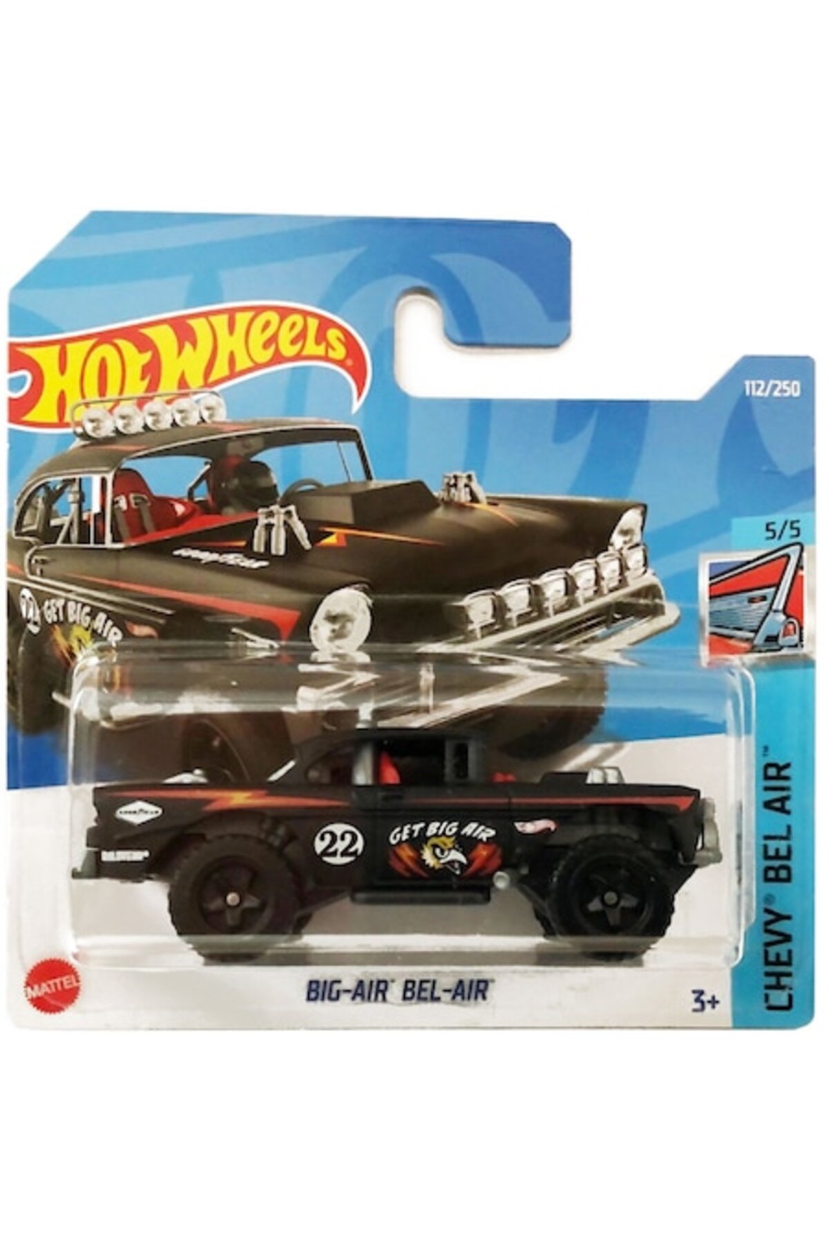 Masinuta Metalica Hot Wheels, Big-Air Bel-Air, Negru, 1:64