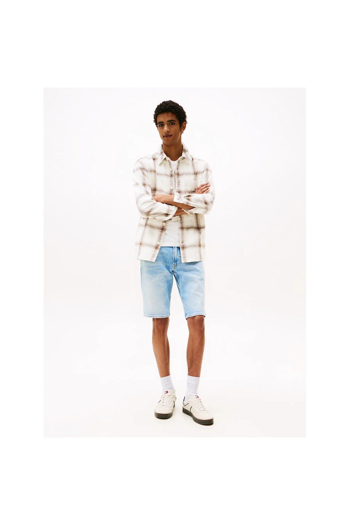 Tommy Hilfiger-Bermuda Shorts, for Men, with Pockets, with Logo, Zip and Buttons Closure 1
