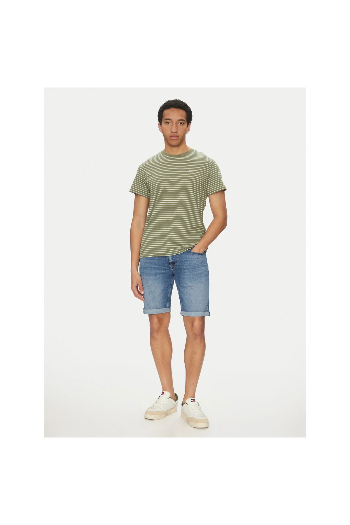 Tommy Hilfiger-Bermuda Shorts, for Men, with Pockets, with Logo, Zip and Buttons Closure 4