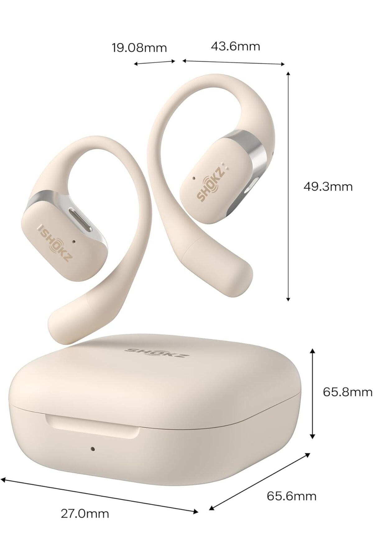 Shokz-OpenFit Open-Ear True Wireless Bluetooth Headphones with Microphone, Earbuds with Earhooks, Sw 3