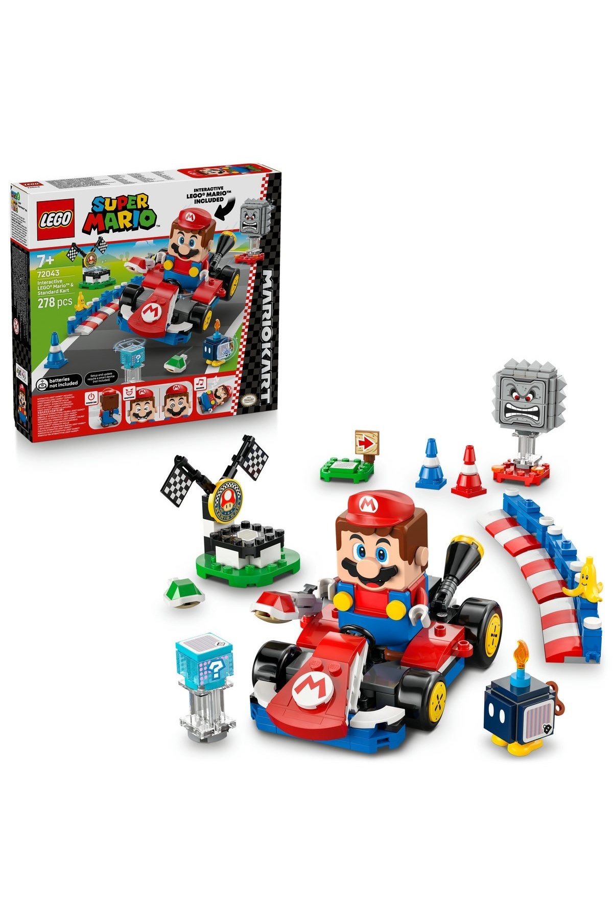 LEGO-Super Mario - Mario Kart Set Interactive Mario and Standard Kart (72043) 1