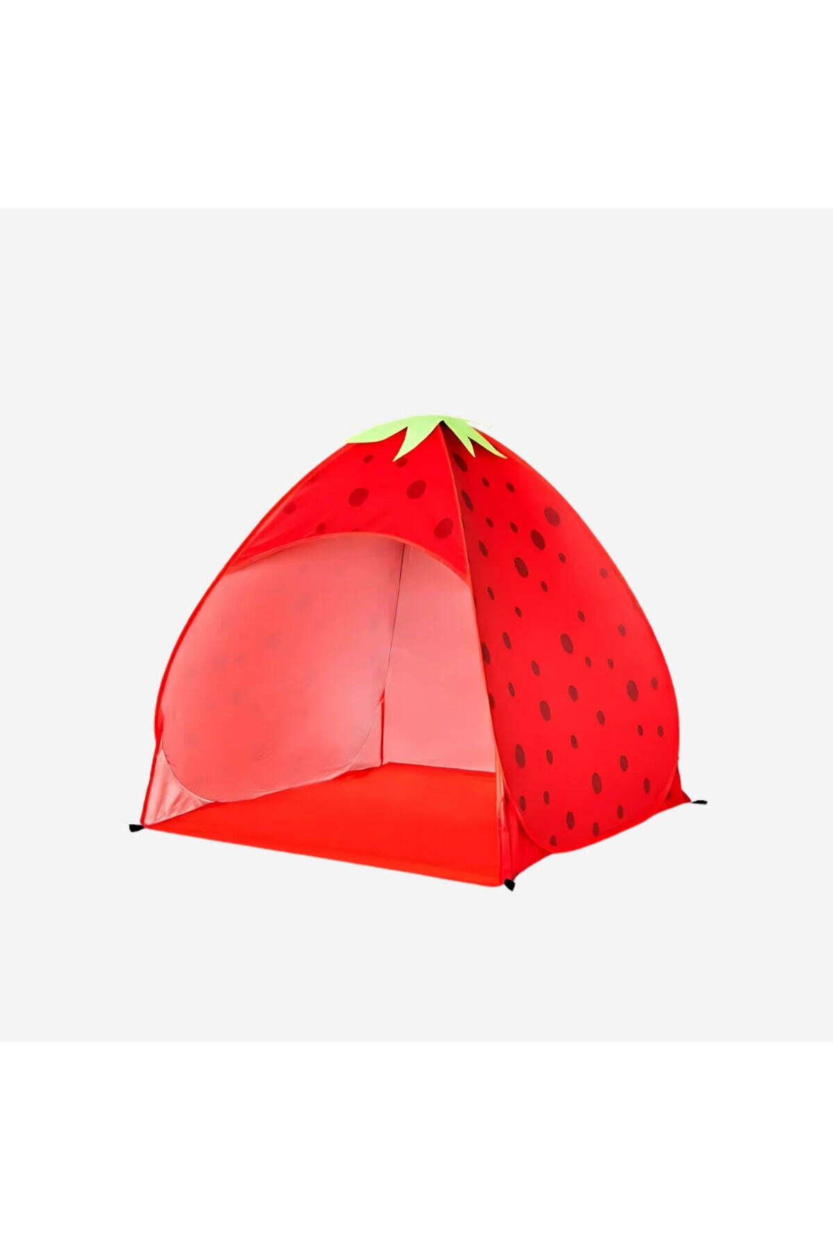 Flying Tiger Copenhagen Kırmızı Çilek Şeklinde Kolay Açılan Çadır fotoğrafı 2 (önizleme)