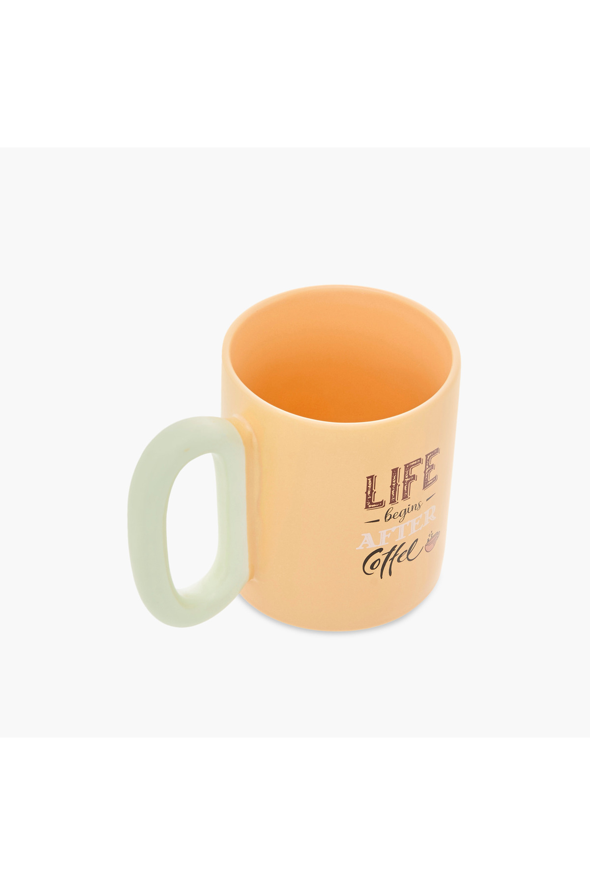 Lifestyle-Slogan Print New Bone China Mug with Handle - 340 ml 2