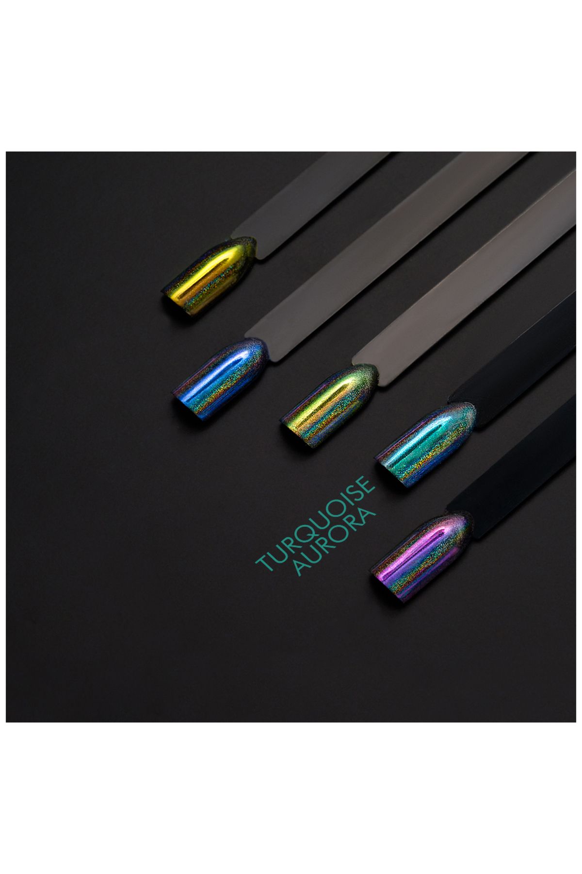 Cupio-Holografický pigment jednorožec - tyrkysová aurora 1