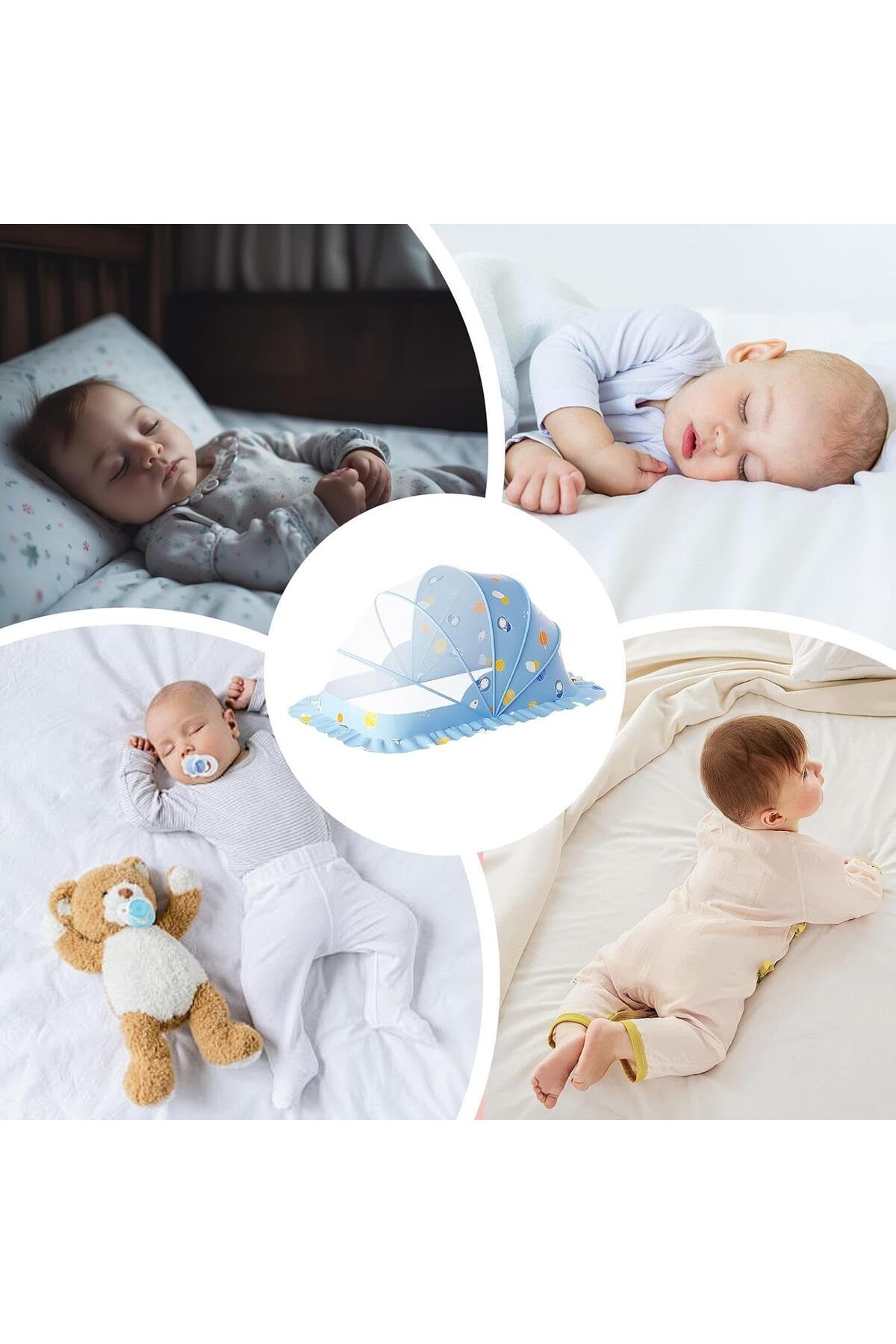 COOYA-Cute Baby Mosquito Net,Foldable Universal,Essential Mosquito Net for Slumber Ideal,98x55x60cm 5