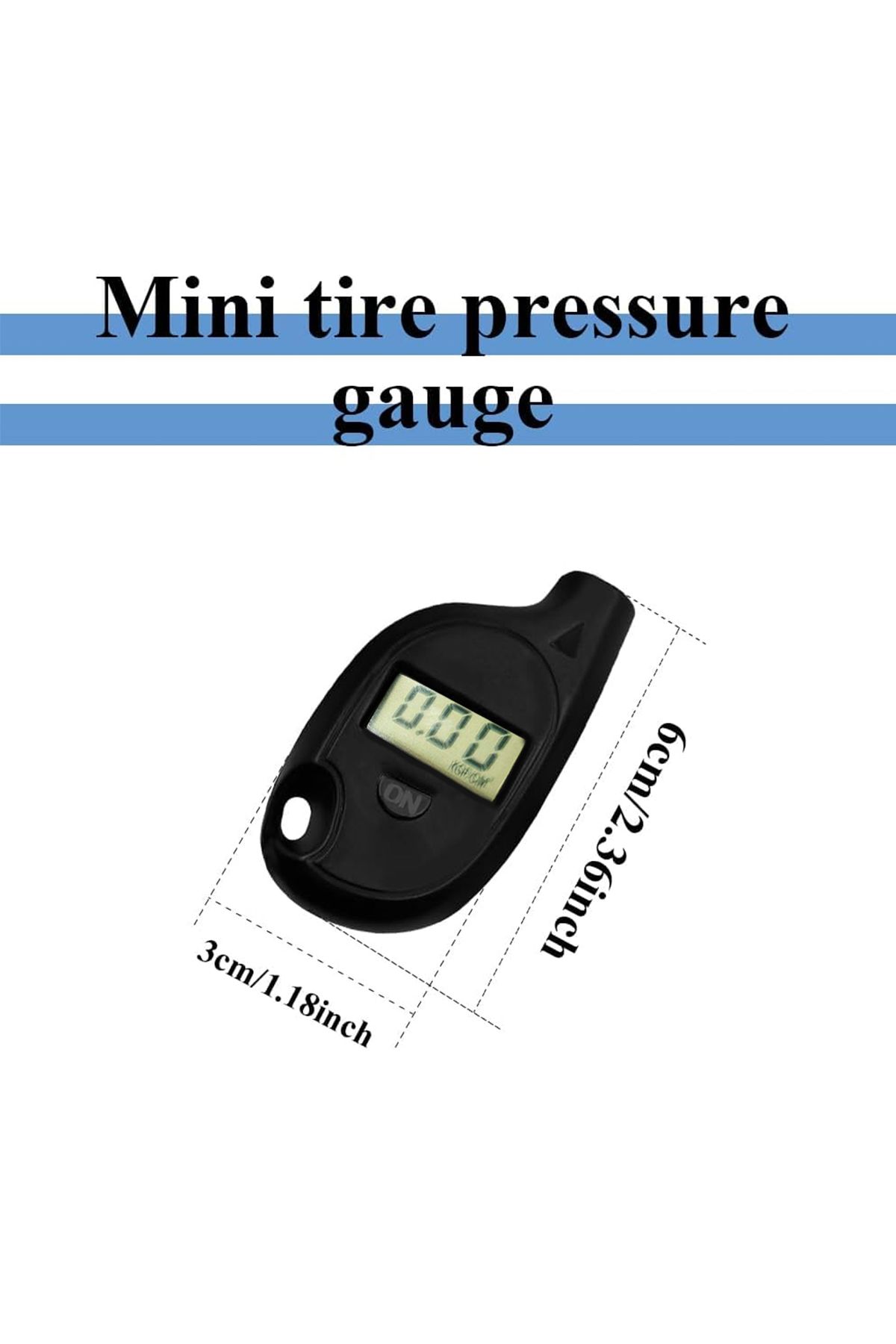 Safari-TG-51 Digital Tire Pressure Gauge with LCD Display and Key Ring – Compact and Handy 8