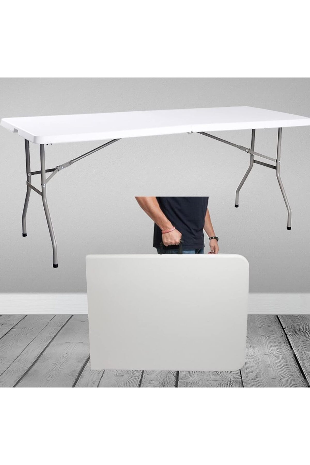 طاولة نزهة قابلة للطي خفيفة الوزن من سكاي تاتش، 180 × 75 سم