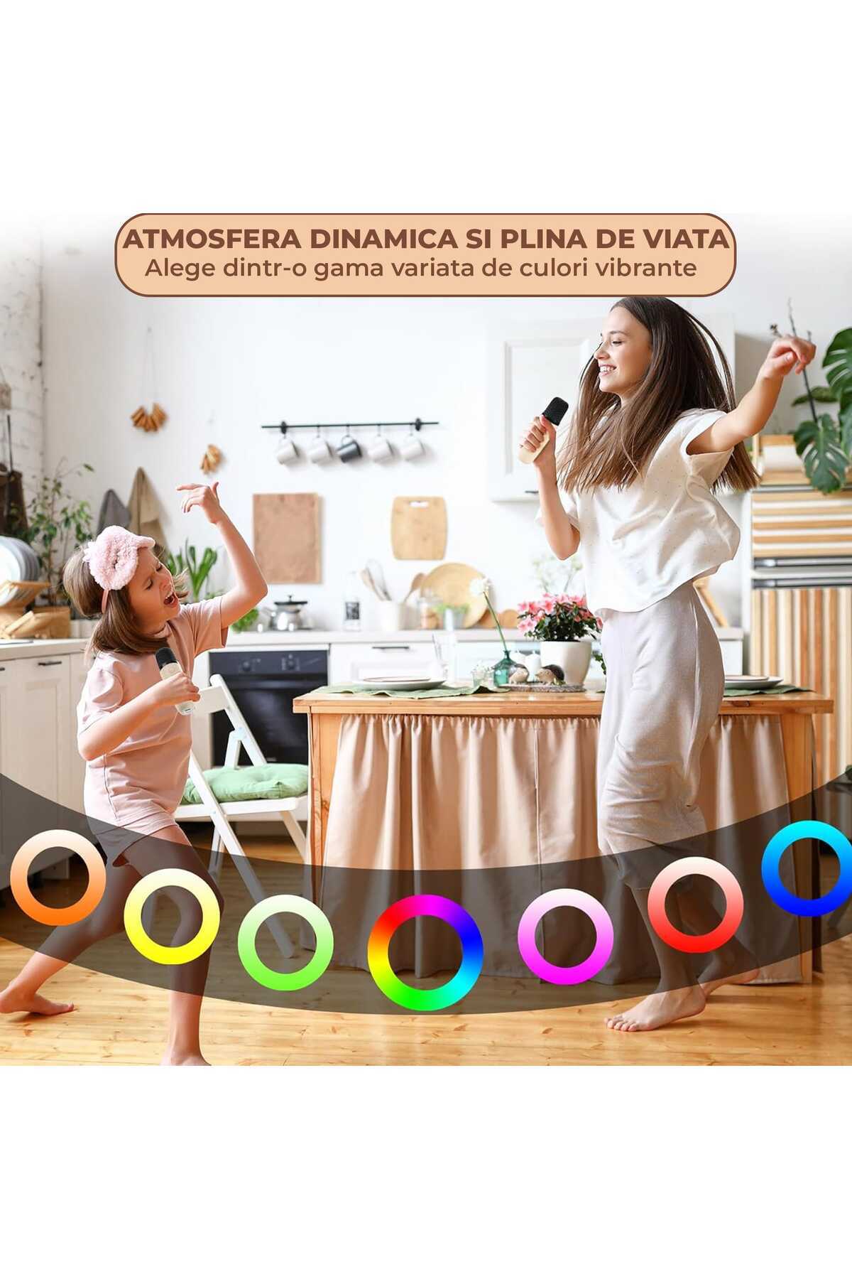 Timebox-Bluetooth 5.0 Karaoke Speaker Set with 2 Wireless Microphones, Multi-Functional, 4 Magic Voice Chang 4