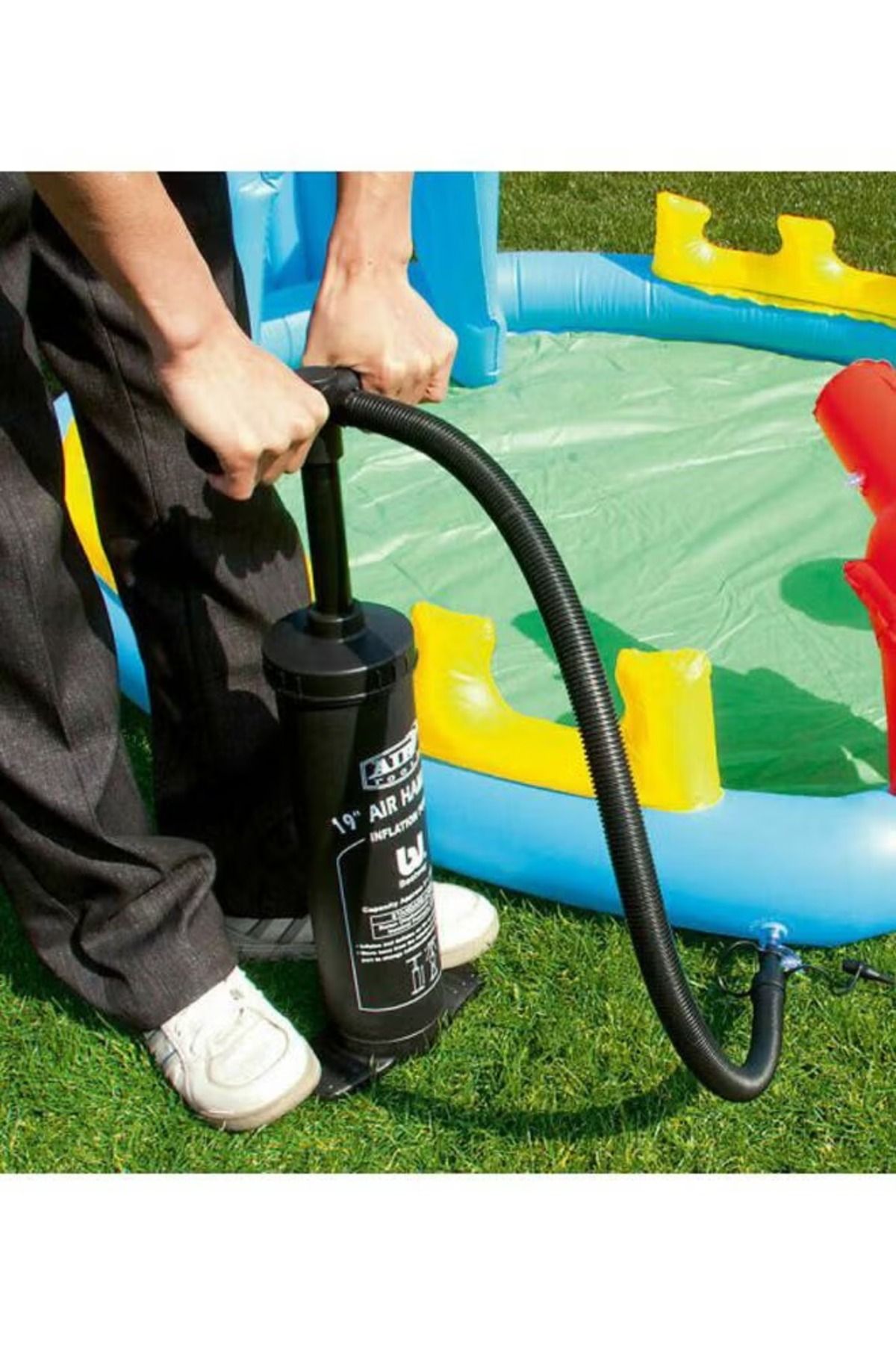 BESTWAY-Manual Air Hammer Hand Pump For Fast Inflation With Multiple Nozzles 3