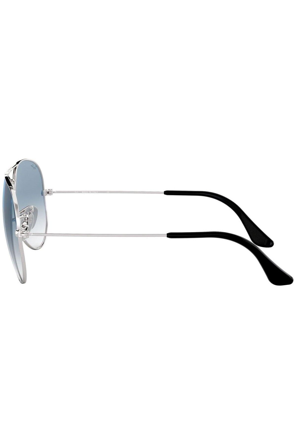 Ray-Ban-Ray‑Ban RB3025 Aviator Gradient 003/3F – Argintiu, Lentile Albastru Gradient, 62 mm 2