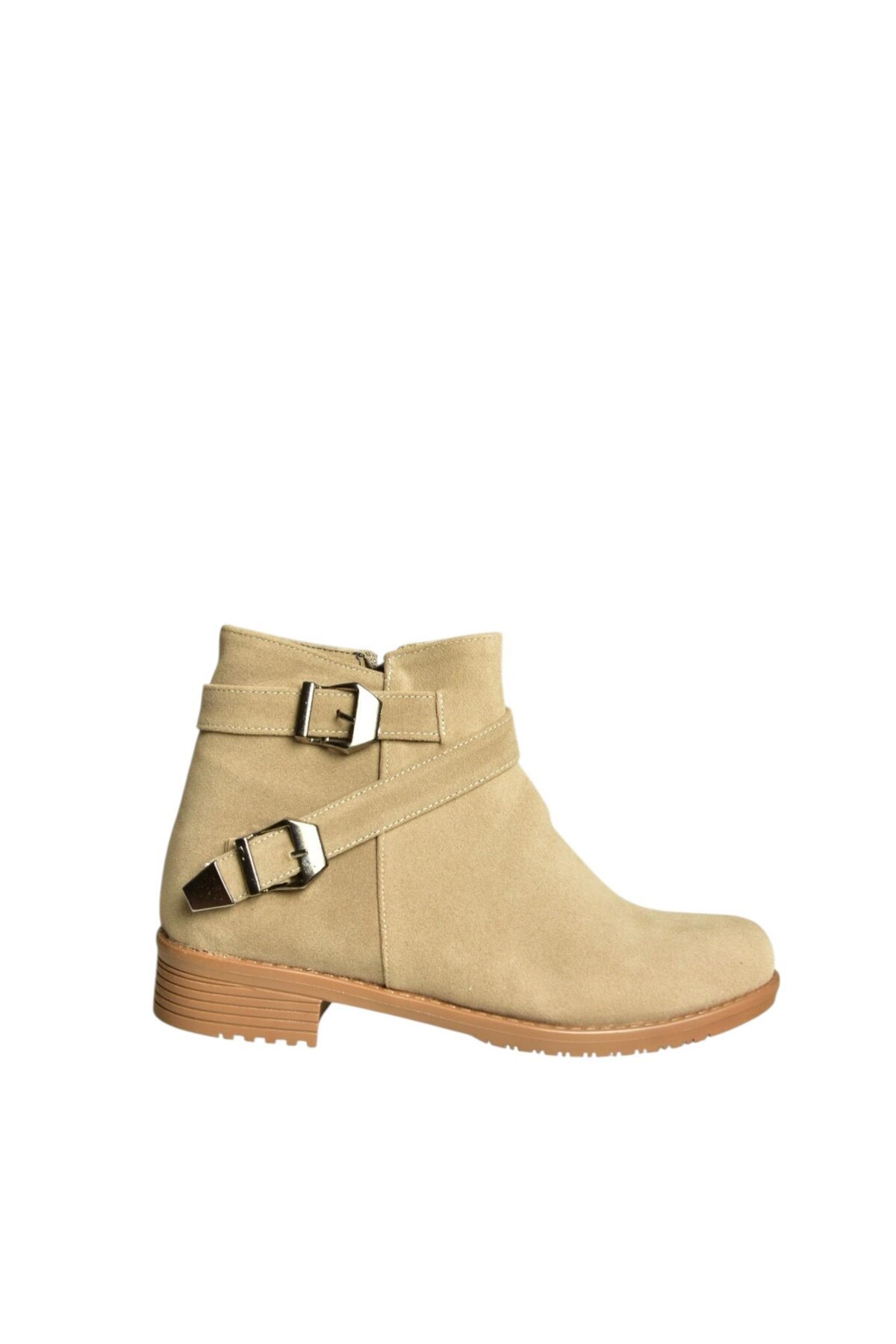 Fox Shoes-A726193402 Γυναικείες Μπότες Μπεζ σουέντ 6