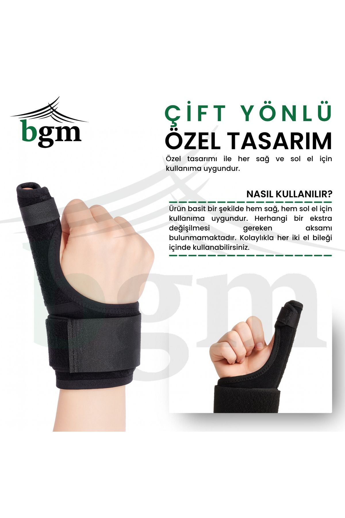 bgm-Black Thumb Splint Support Splint Black Dequervain Detection Splint 5