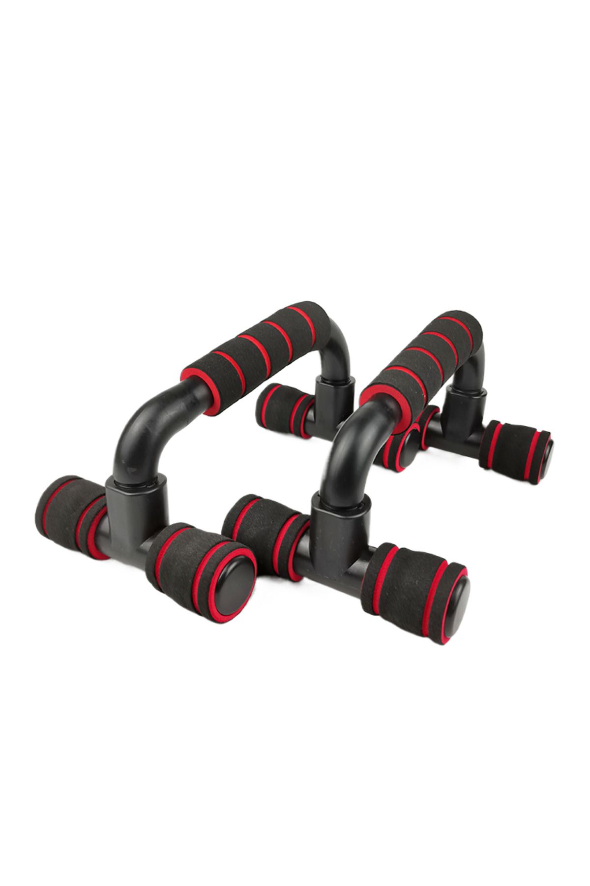 Choice-Red (Boxed) 2Pcs Non-Slip Push-Up H-Shaped Support Bar Stand Home Fitness Gym Handles Pushup Bars Ex 1