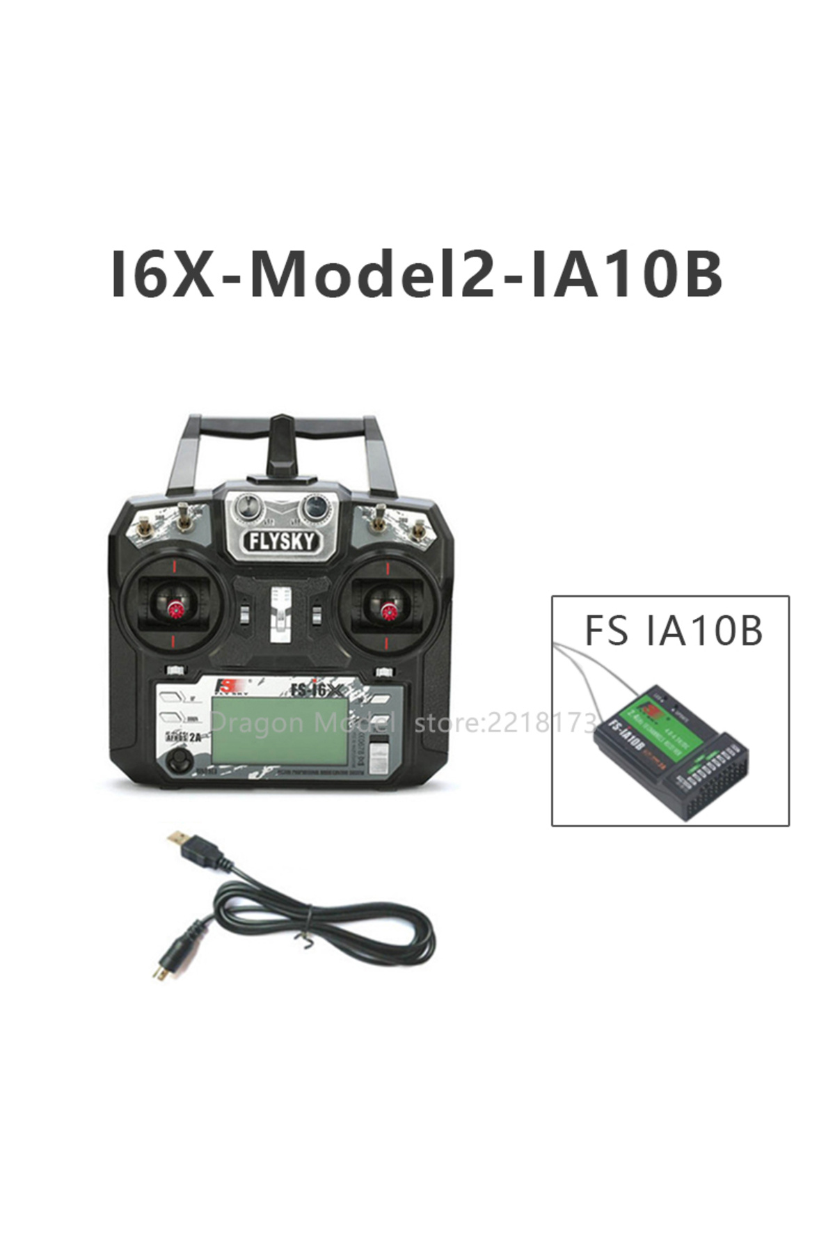 Choice-model 2 with IA10B FLYSKY FS-I6X I6X 2.4G 10CH AFHDS 2A Radio Transmitter with IA6B IA10B Receiver 1