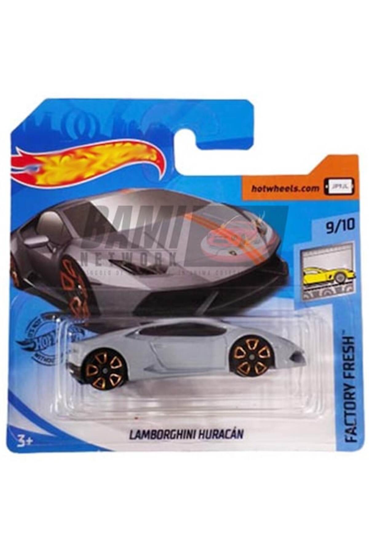 Masinuta Metalica Hot Wheels Lamborghini Huracan, Colectia 2019, Gri, 1:64