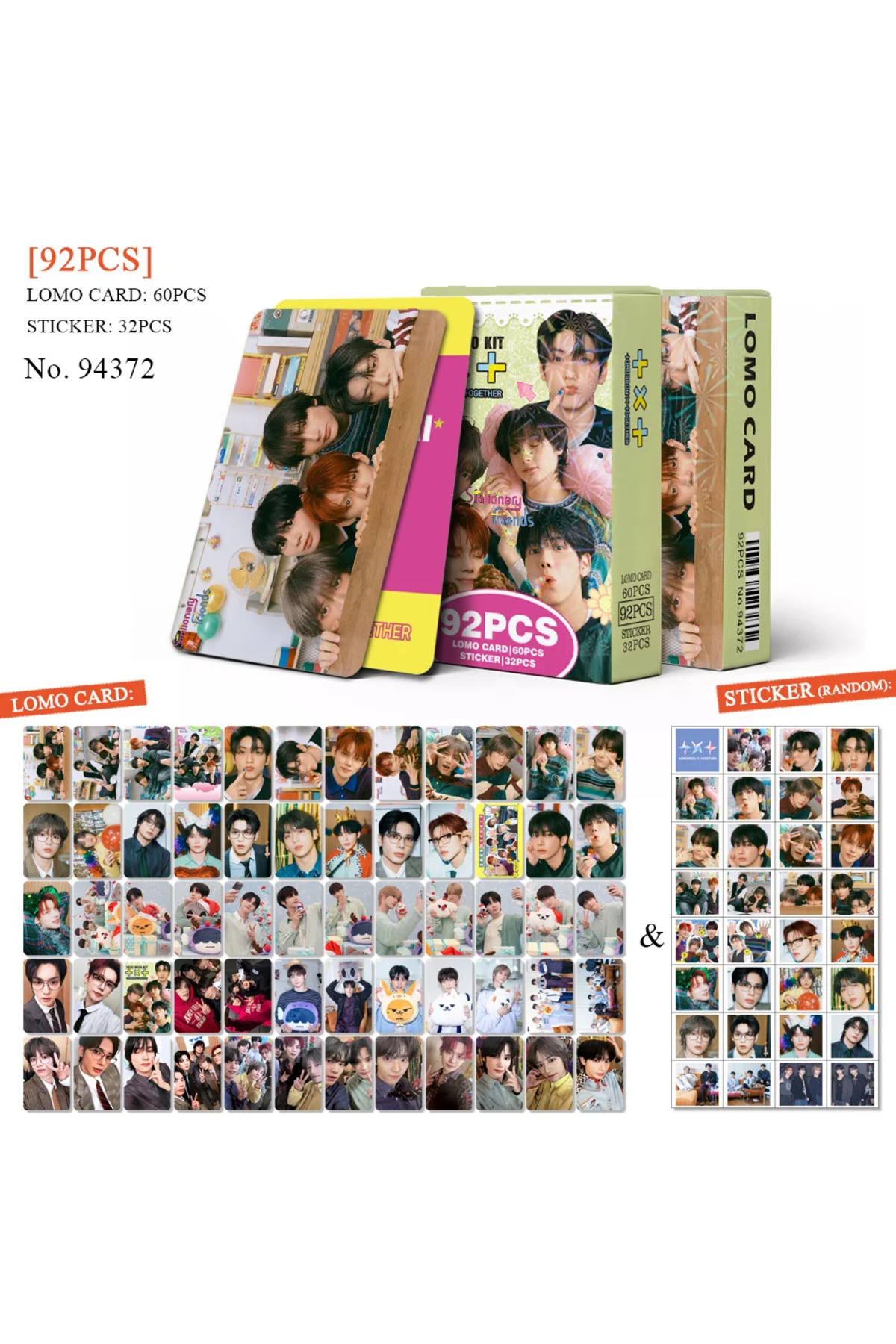 Choice 94372 92pcs/set TXT Photocard New Album The Feels High