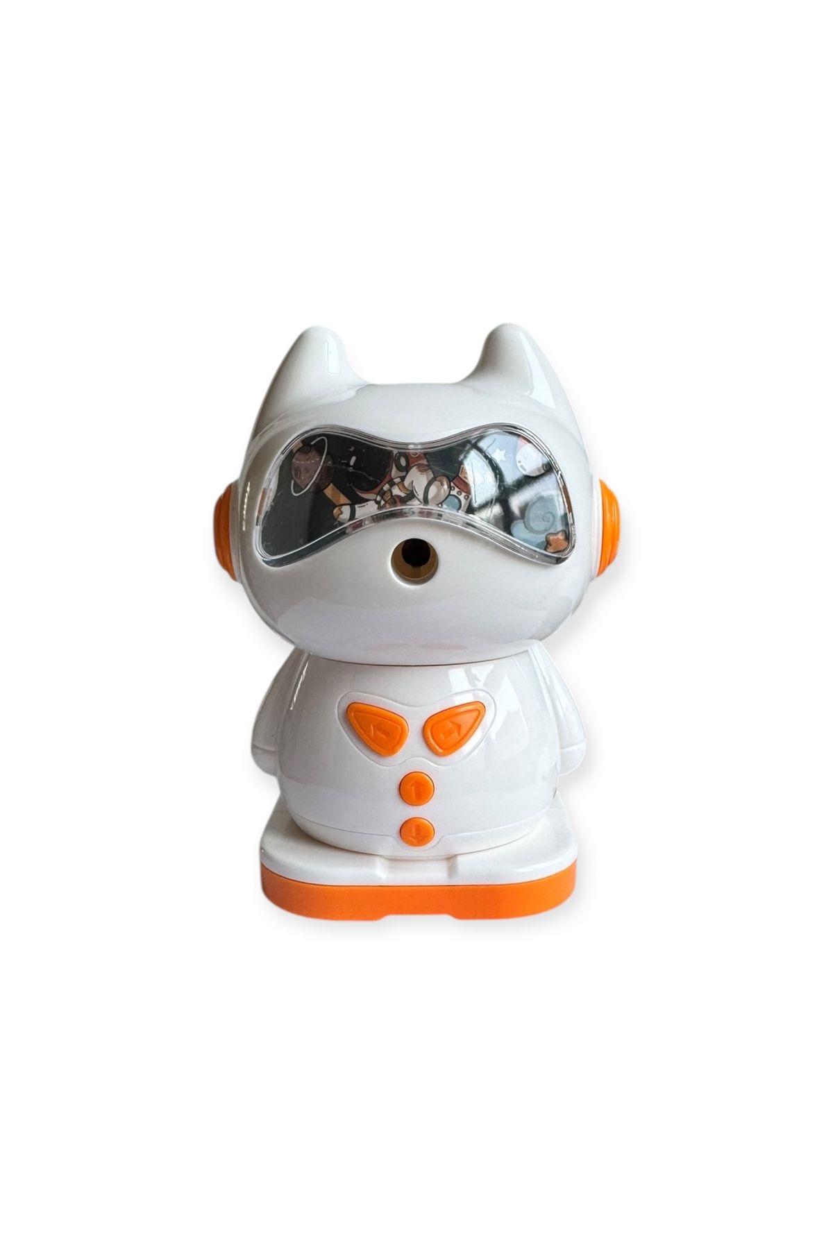 Polin-Mechanical Pencil Sharpener with Cat Design, Rotating Lever, 4 Color Options 3