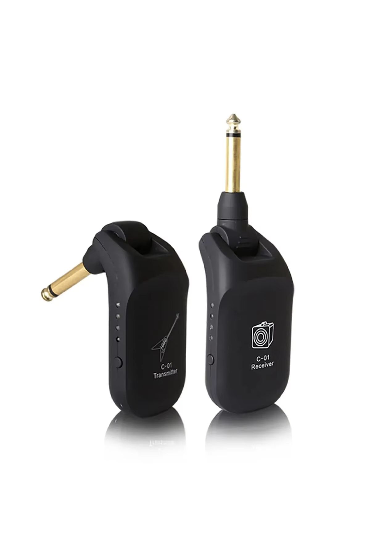Choice-C01-Black Miwayer A8 Wireless Guitar System Built in 4 Channels Wireless Guitar Transmitter Receiver 1