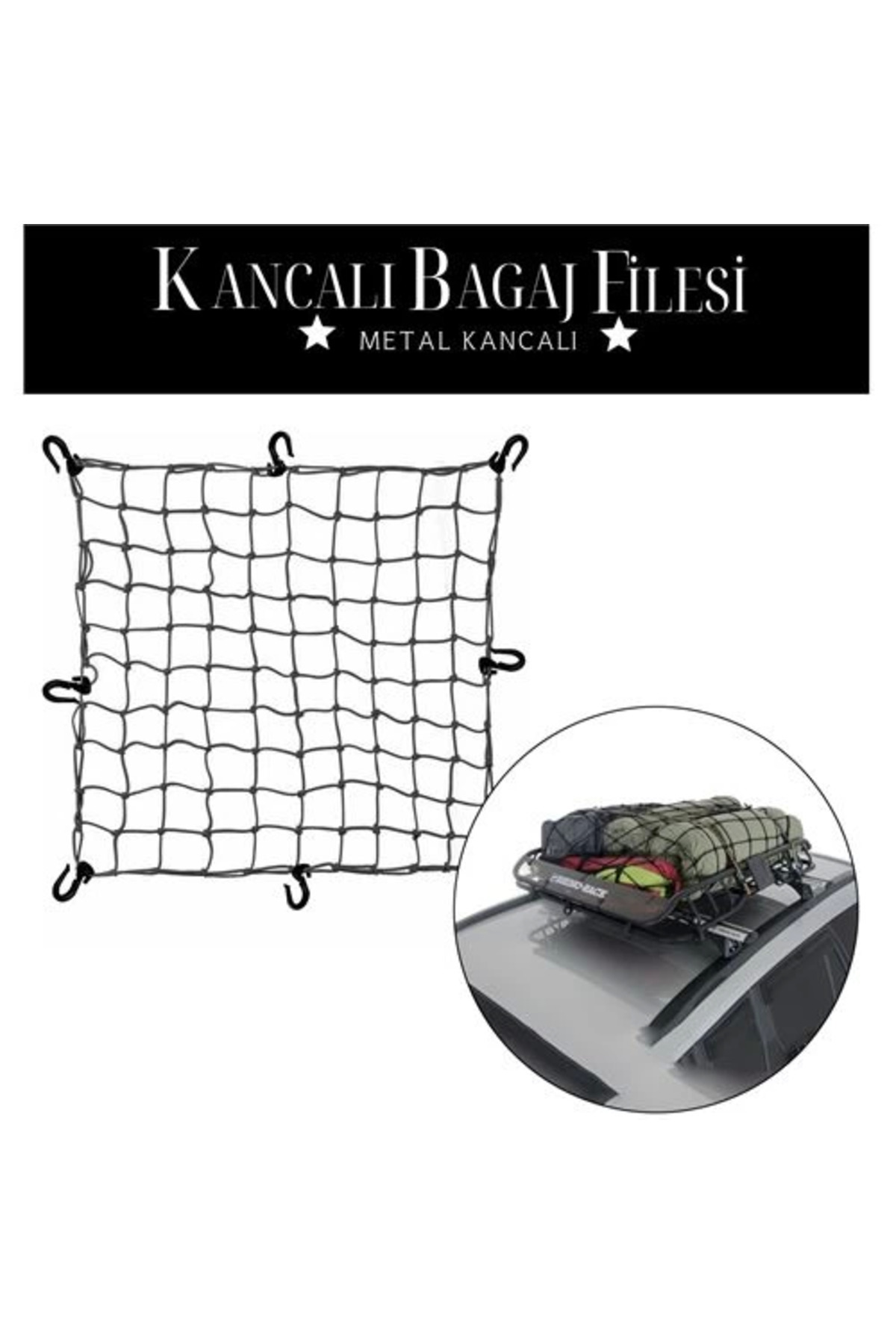 cenk x store BFS 12 Kancalı 150 cmx190cm Bagaj Filesi