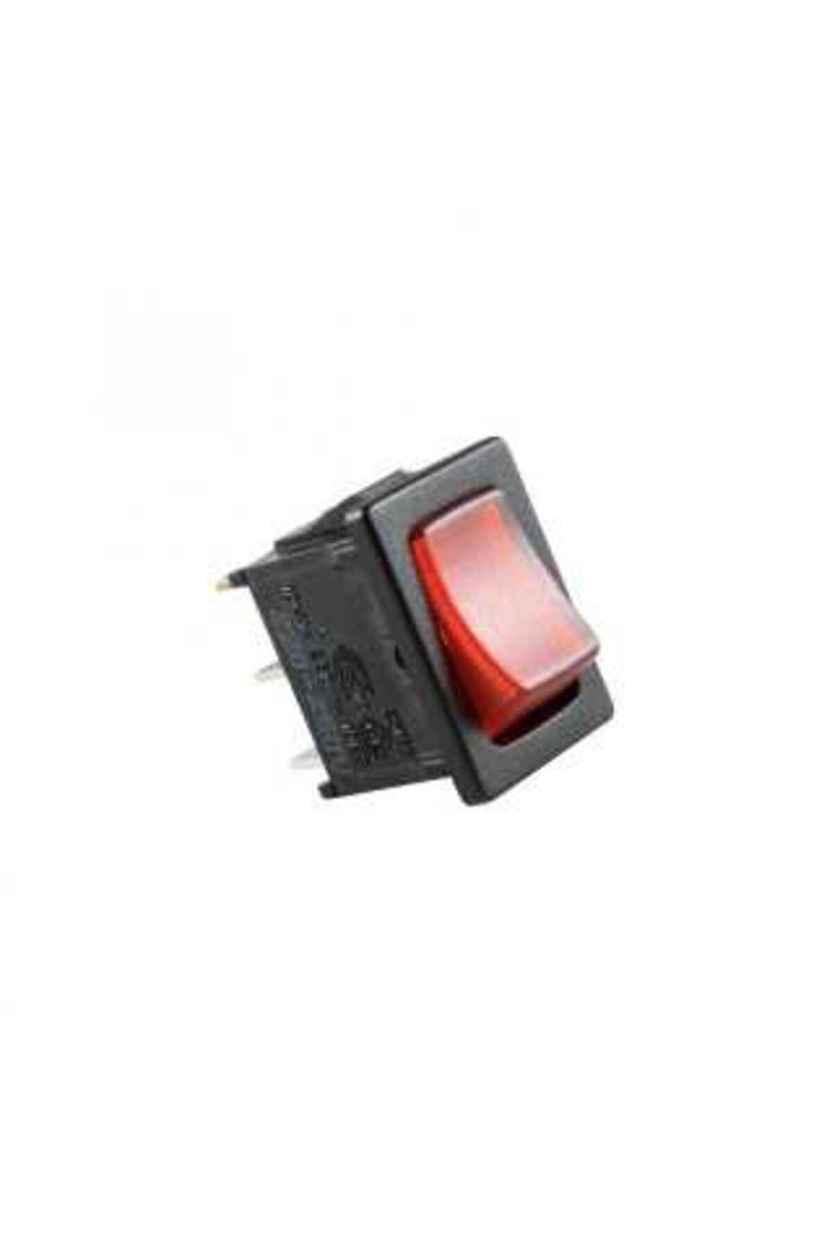 OEM-Interrupter switch 1 circuit 3 pins OFF-ON red LED 12V 15A with retention 4