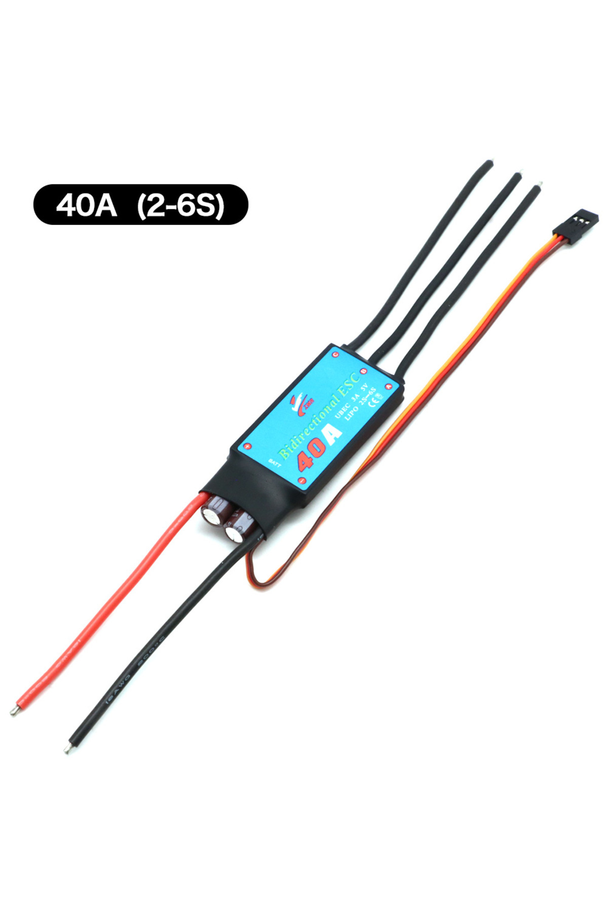 Choice-40A (2-6S) ZMR Bidirectional 12A/20A/30A/40A/50A/60A/80A Bidirectional Brushless ESC for Remote Cont 1