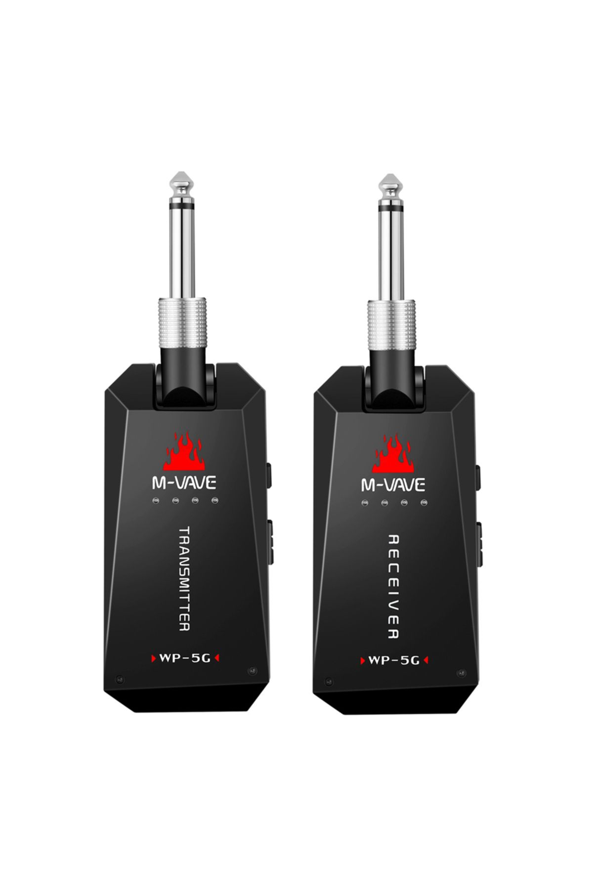 Choice-black M-VAVE 5.8G Wireless Guitar System WP-5G Rechargeable Wireless Audio Transmitter Receiver for 1