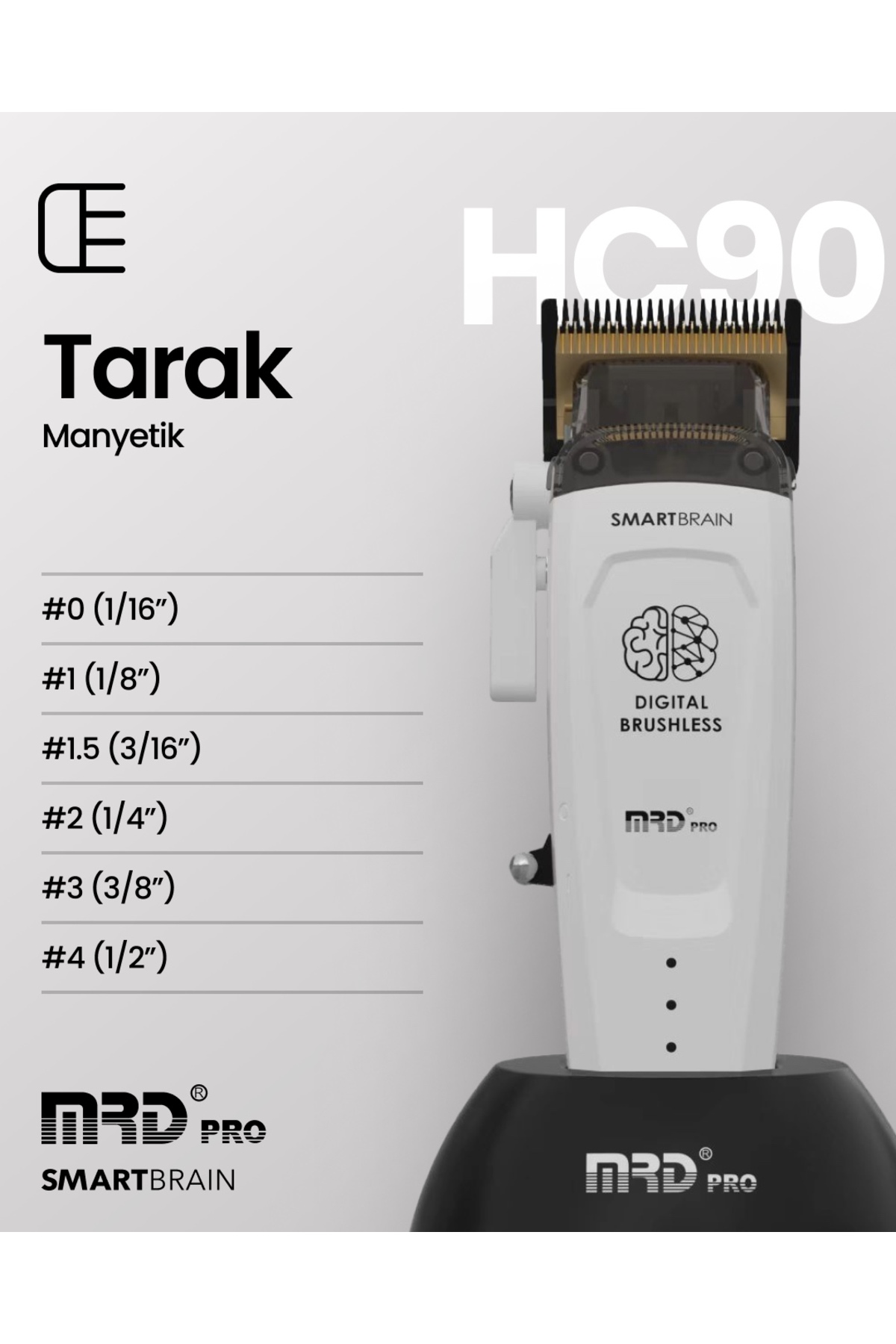 Smart Brain Titanyum Bıçaklı Profesyonel Tıraş Makinesi HC-90